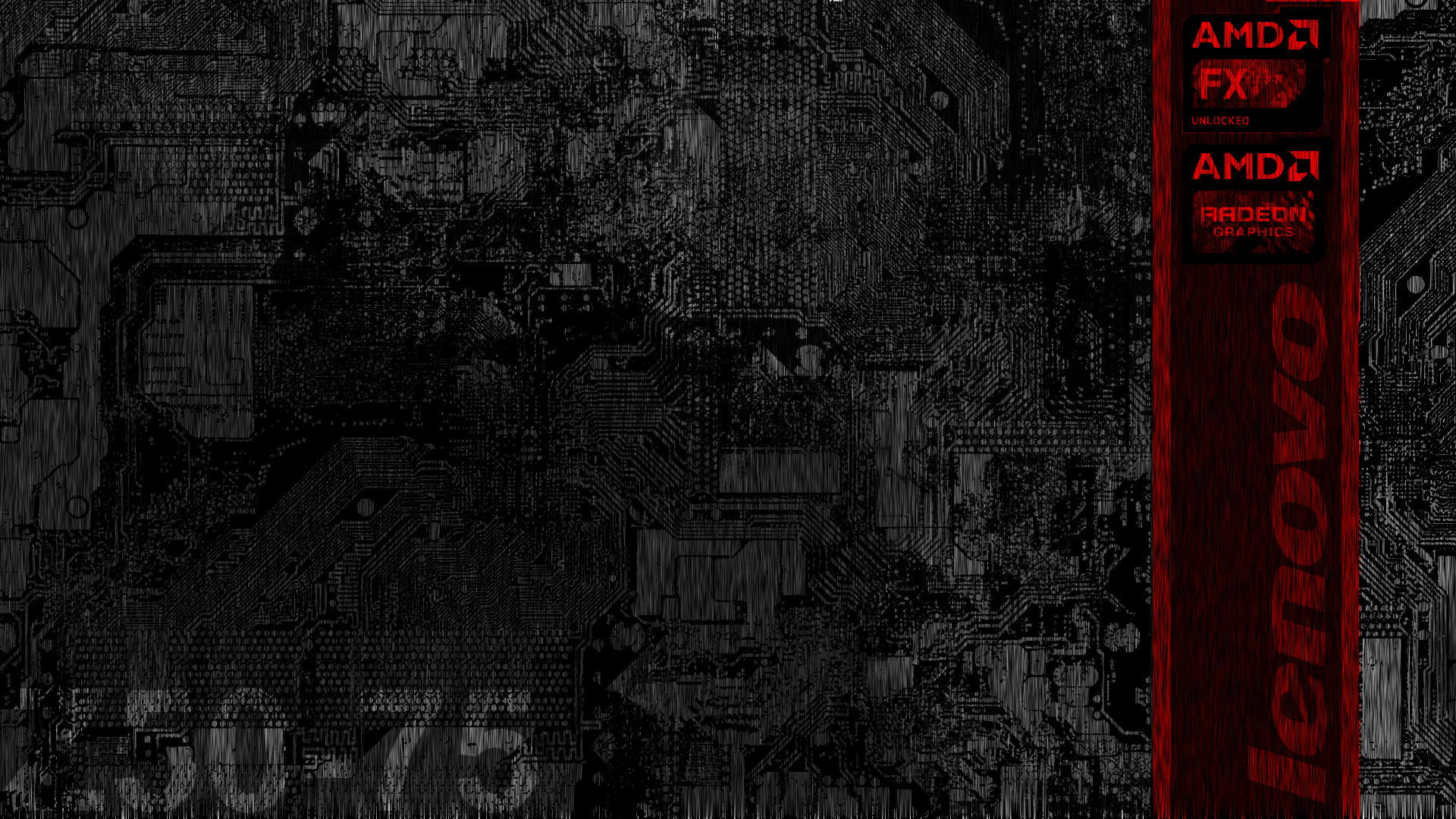 1920x1080 AMD + Lenovo wallpaper I made for my laptop, Desktop