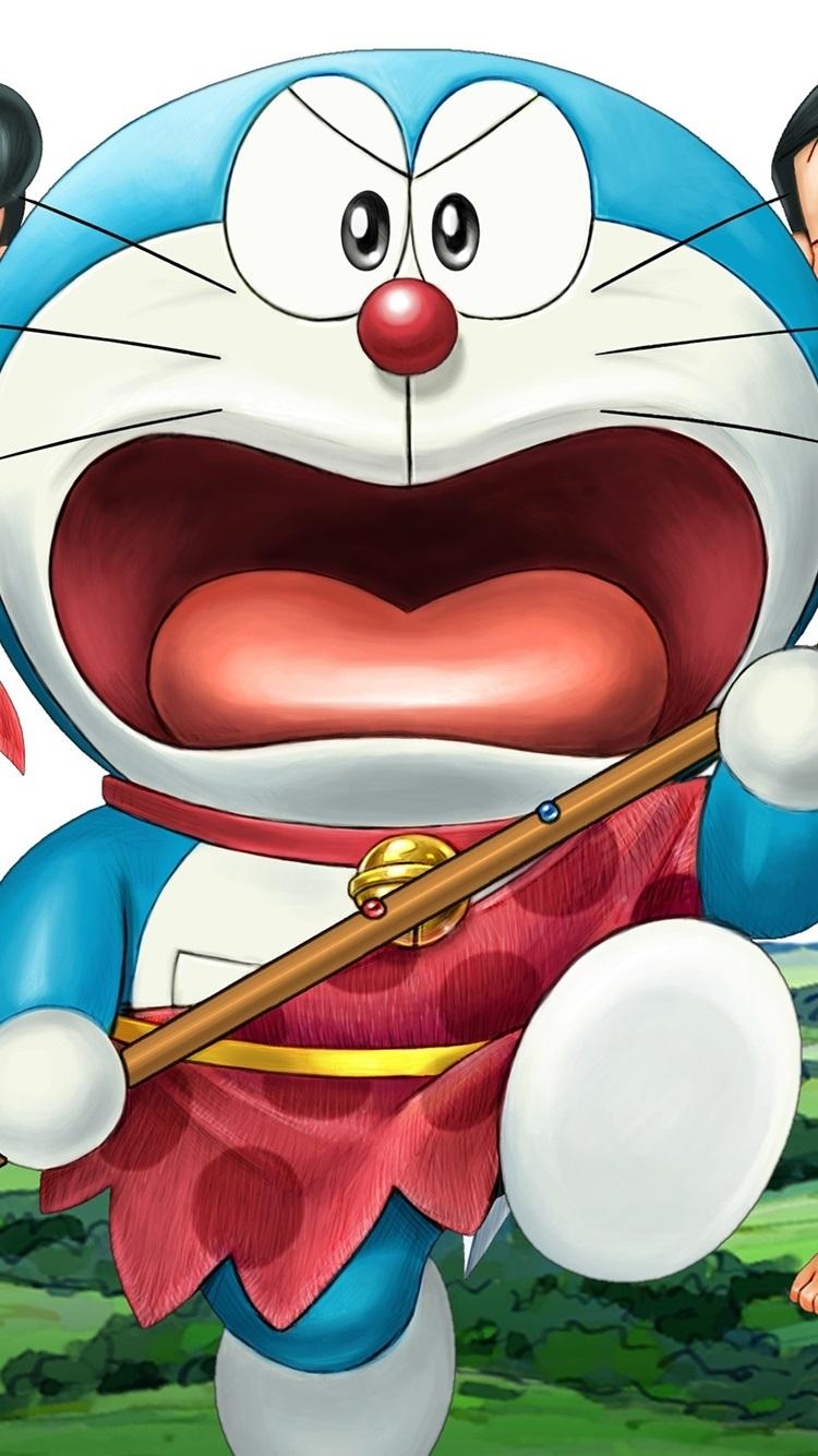 750x1340 Doraemon, Primitive  IPhone 8 7 6 6S Wallpaper, Background, Phone