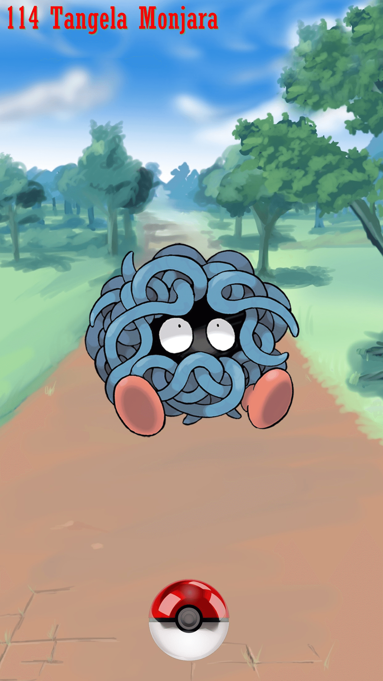 1250x2210 Street Pokeball Tangela Monjara, Phone