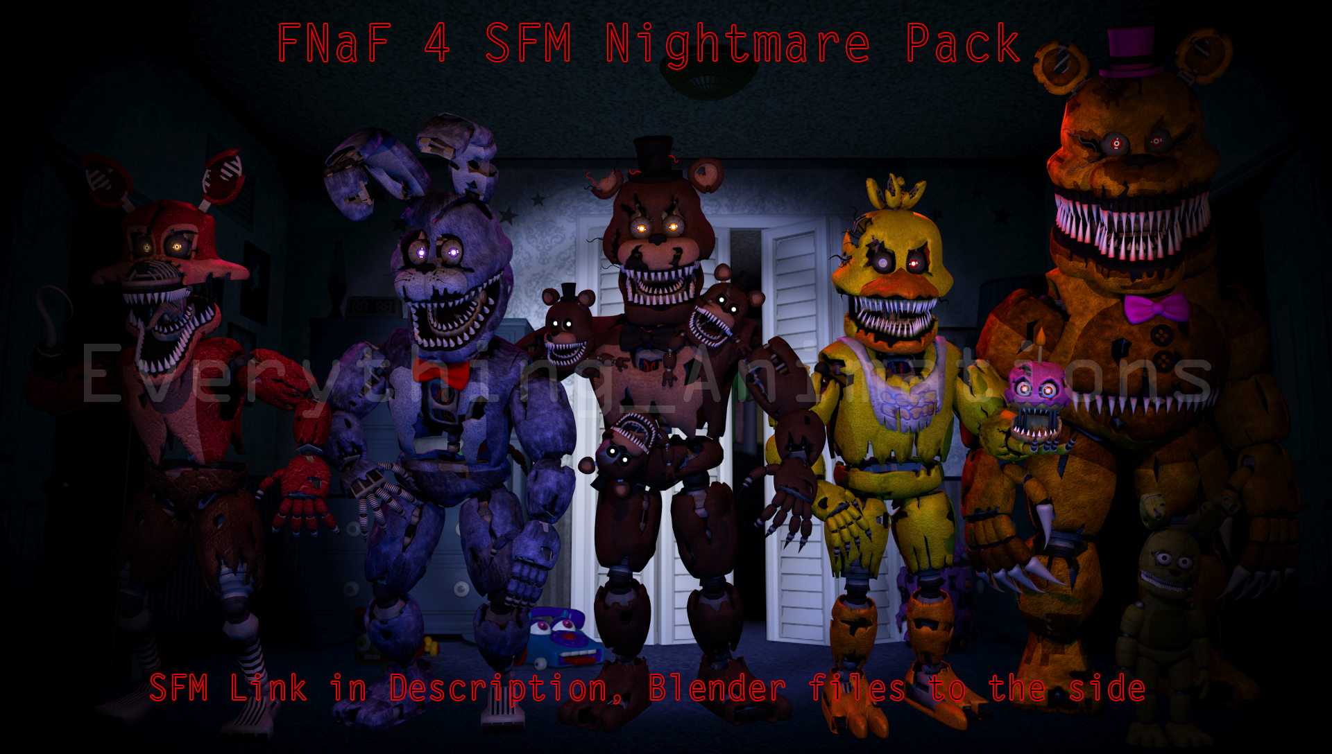 1920x1090 FNaFLore.com FNaF 4 Teasers, Desktop