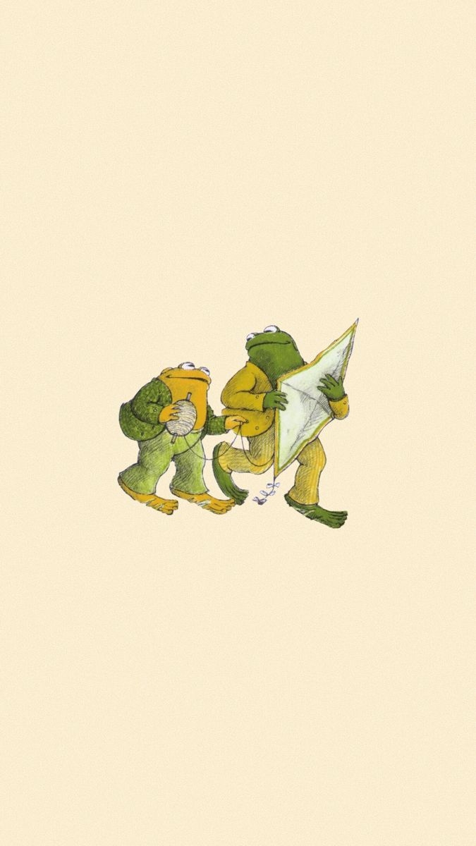 680x1200 frog and toad with a kite. Frog wallpaper, Frog art, Cute frogs, Phone