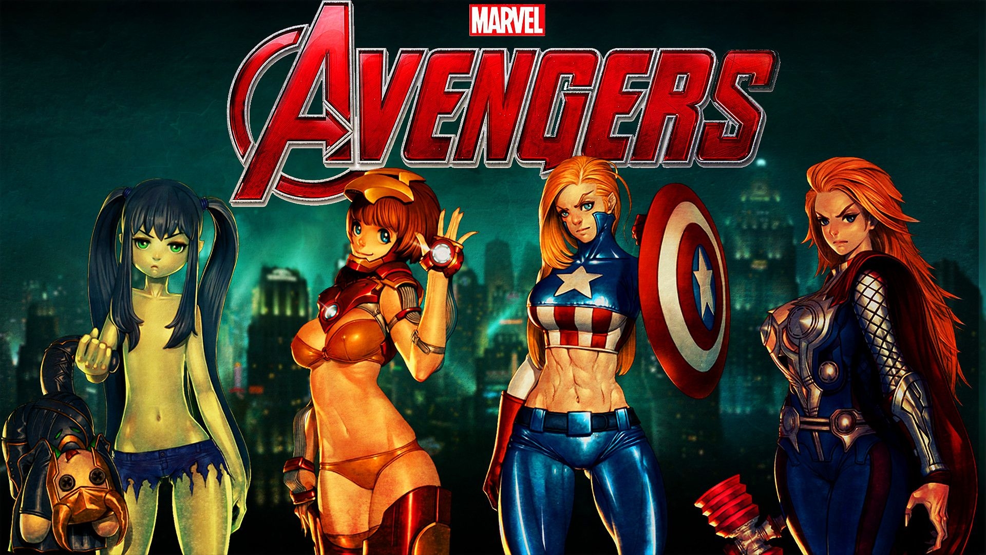 1920x1080 Marvel Girls Wallpaper, Desktop