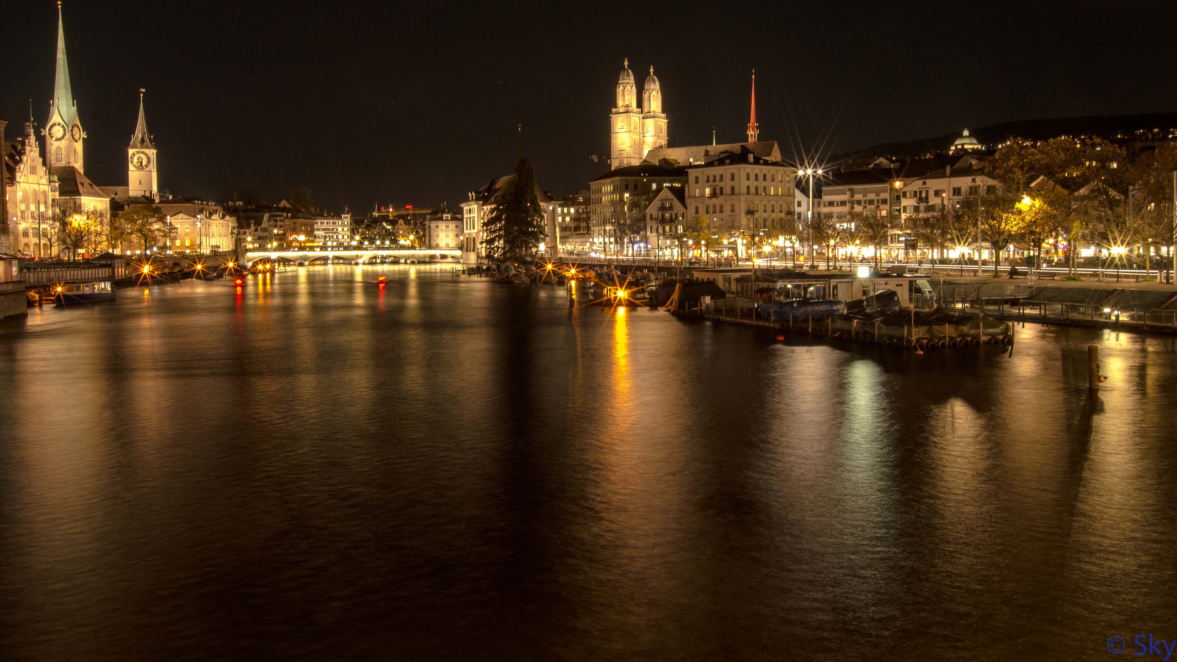 3840x2160 Zurich City Lights Wallpaper · HD Wallpaper, Desktop