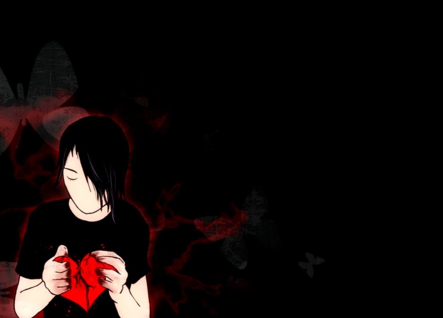 1460x1050 Sadness Black Broken Heart Wallpaper, Desktop