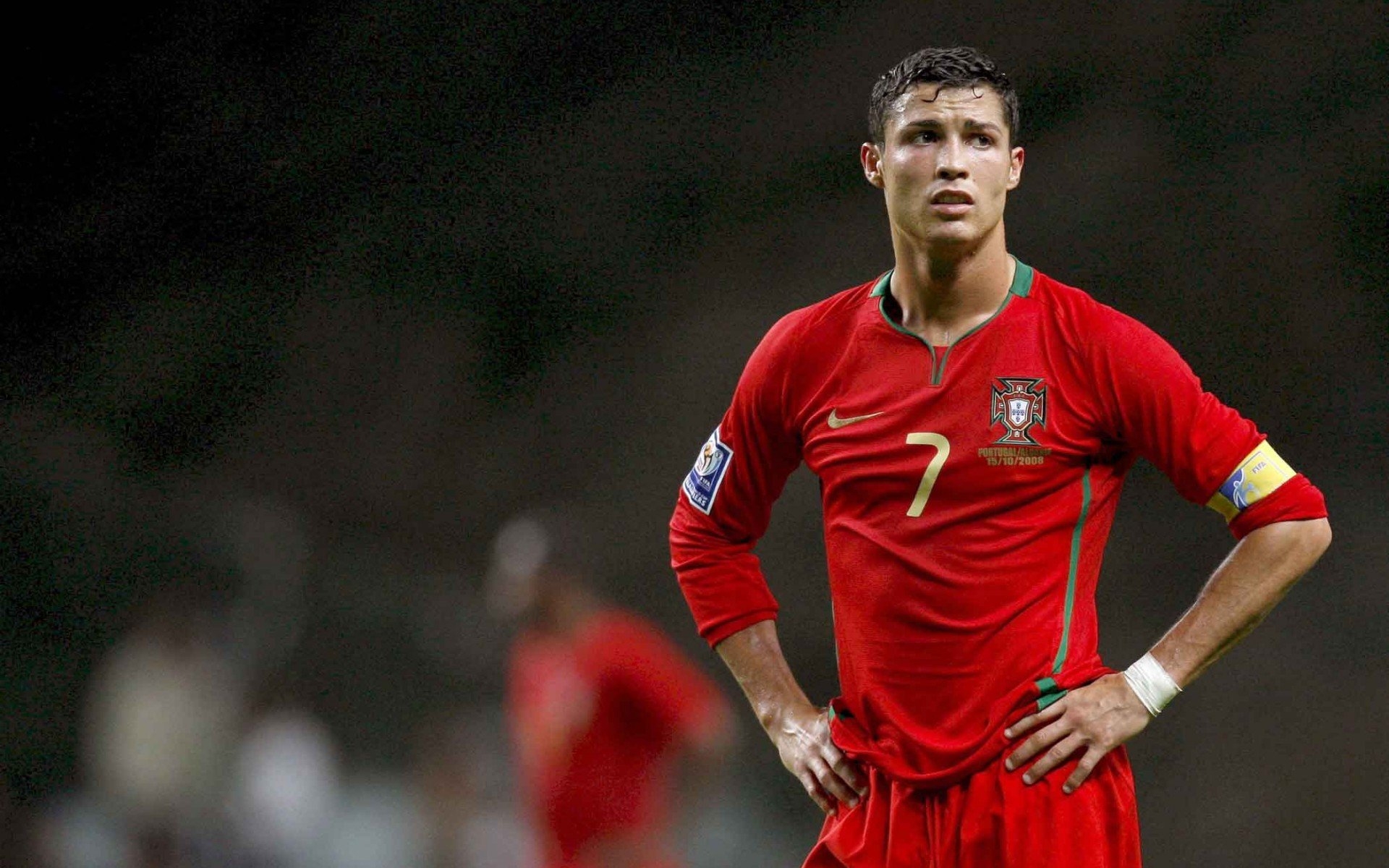 1920x1200 Sad Cristiano Ronaldo Portugal 2008 wallpaper Ronaldo Wallpaper, Desktop