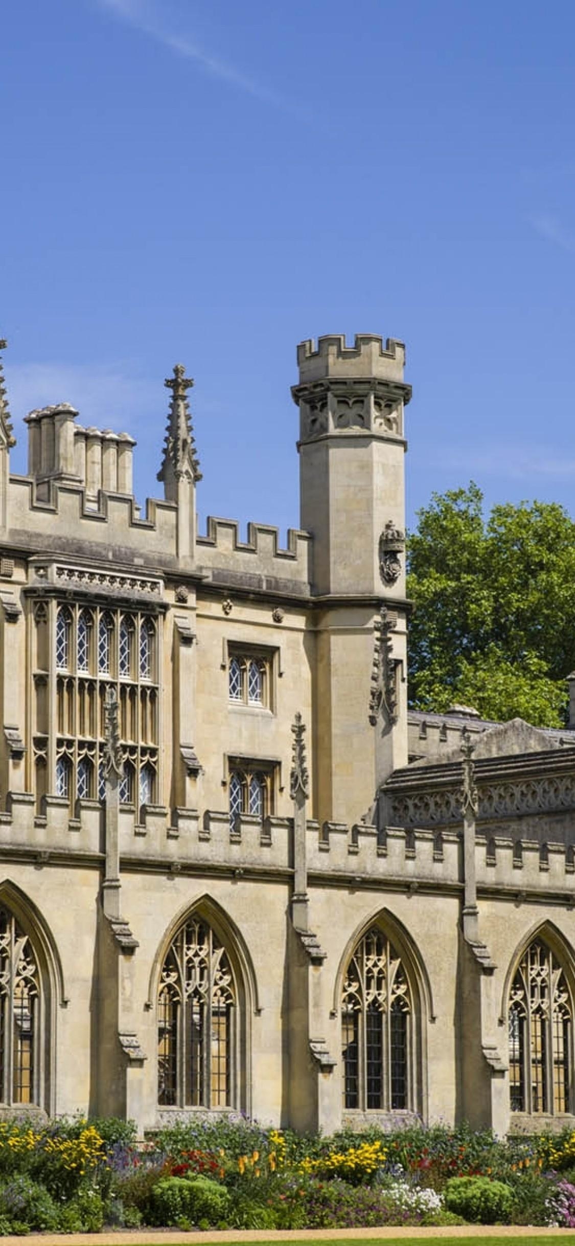 1130x2440 Download  Cambridge University, Old Architecture Wallpaper, Phone