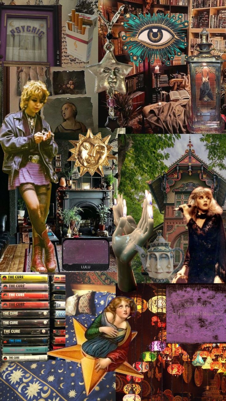 740x1310 whimsigothic #whimsigoth #thecure #aesthetic #moodboard. Witchy wallpaper, Art wallpaper, Funky art, Phone