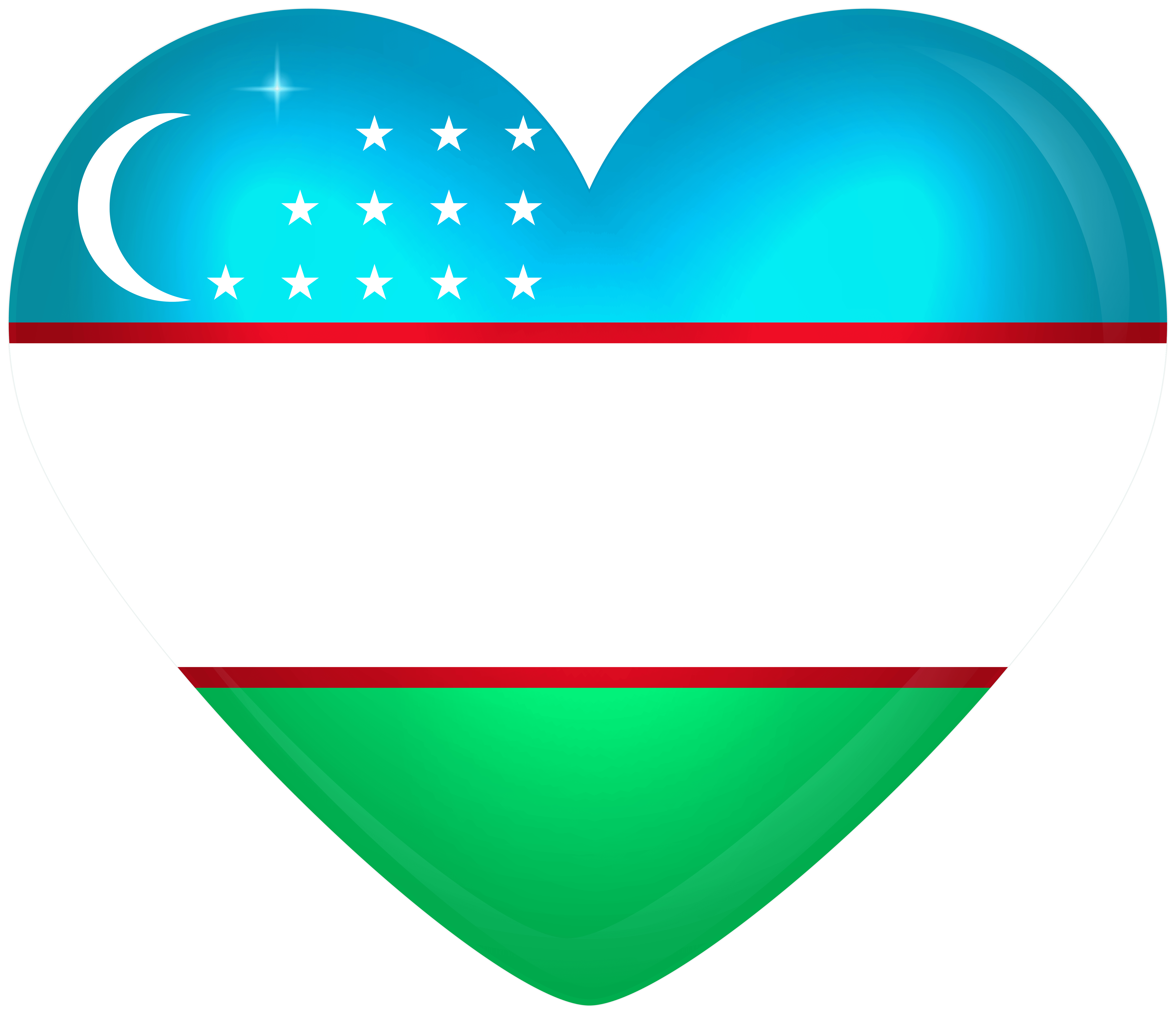 6000x5190 Uzbekistan Large Heart Flag Quality, Desktop