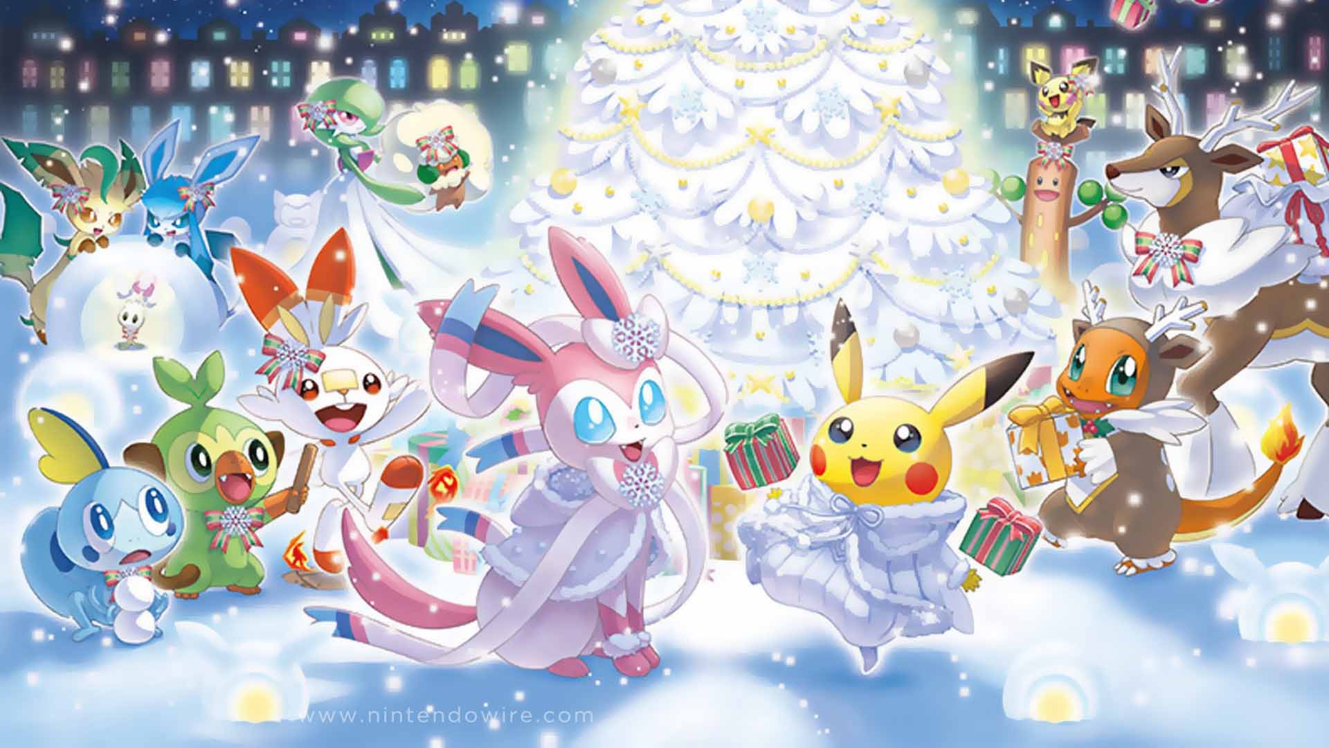 1920x1080 Pokemon Frosty Christmas, Desktop