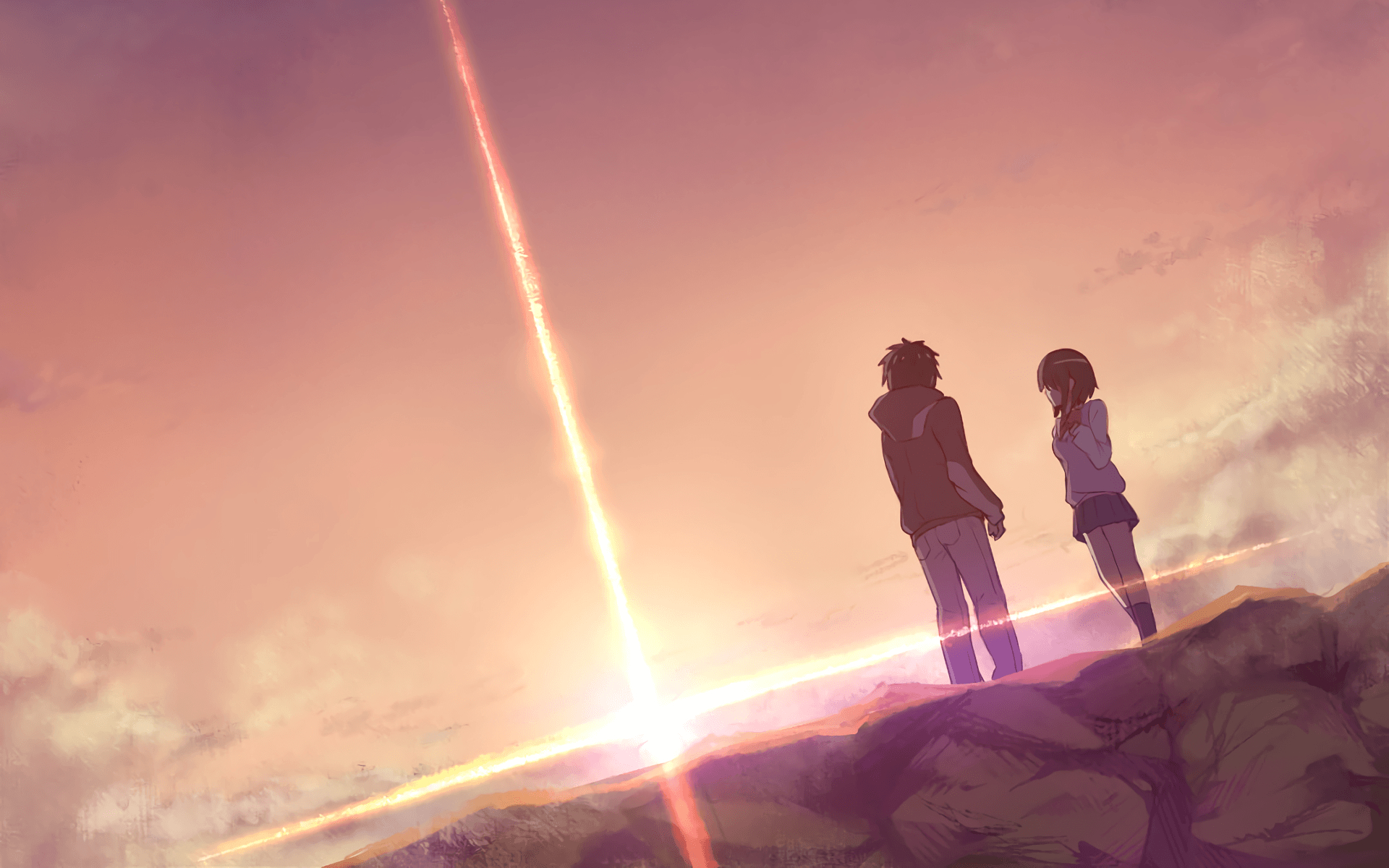 1920x1200 Anime Your Name. Mitsuha Miyamizu Taki Tachibana Kimi No Na Wa, Desktop