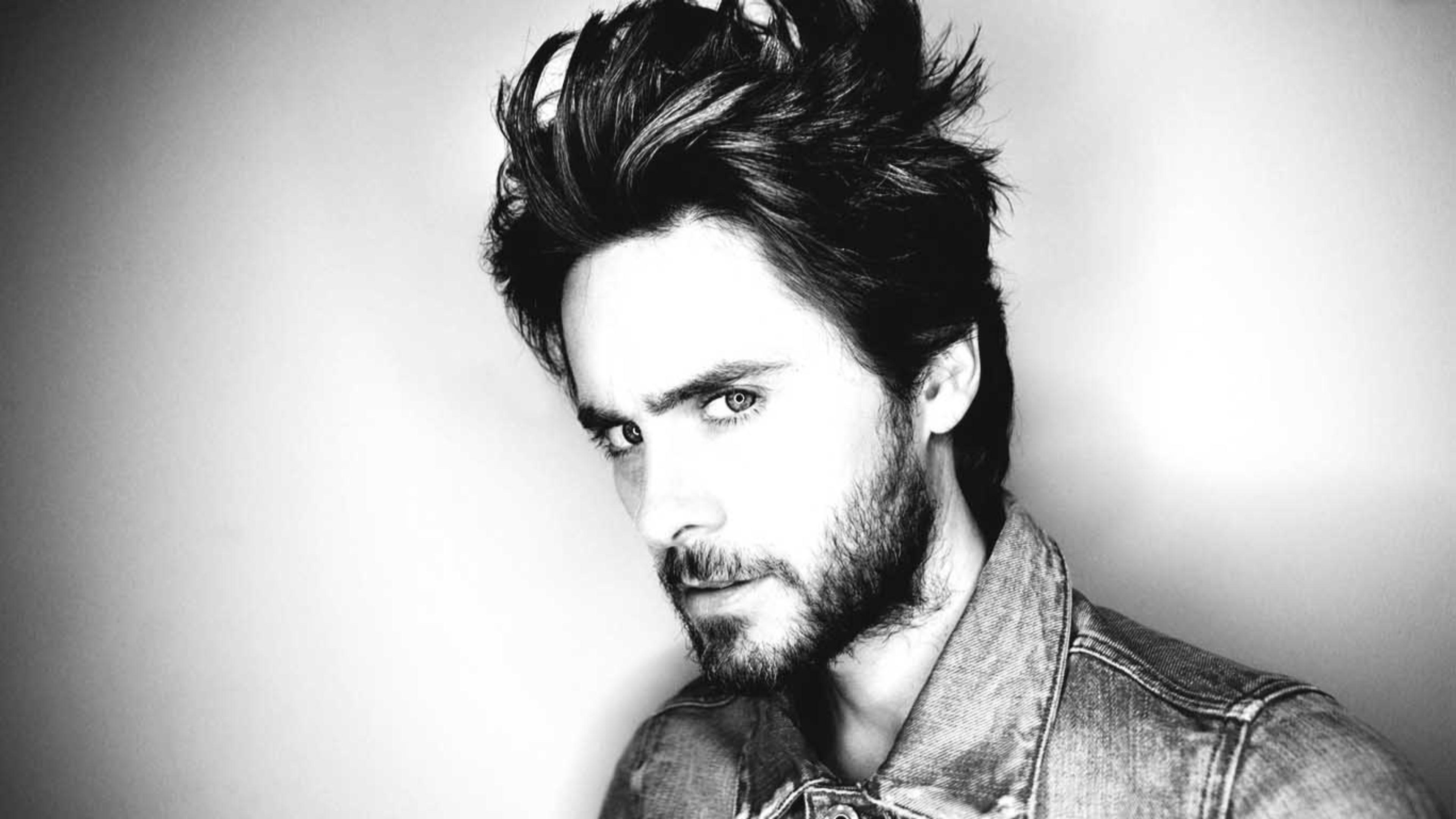 3840x2160 Jared Leto Wallpaper Grayscale, Desktop