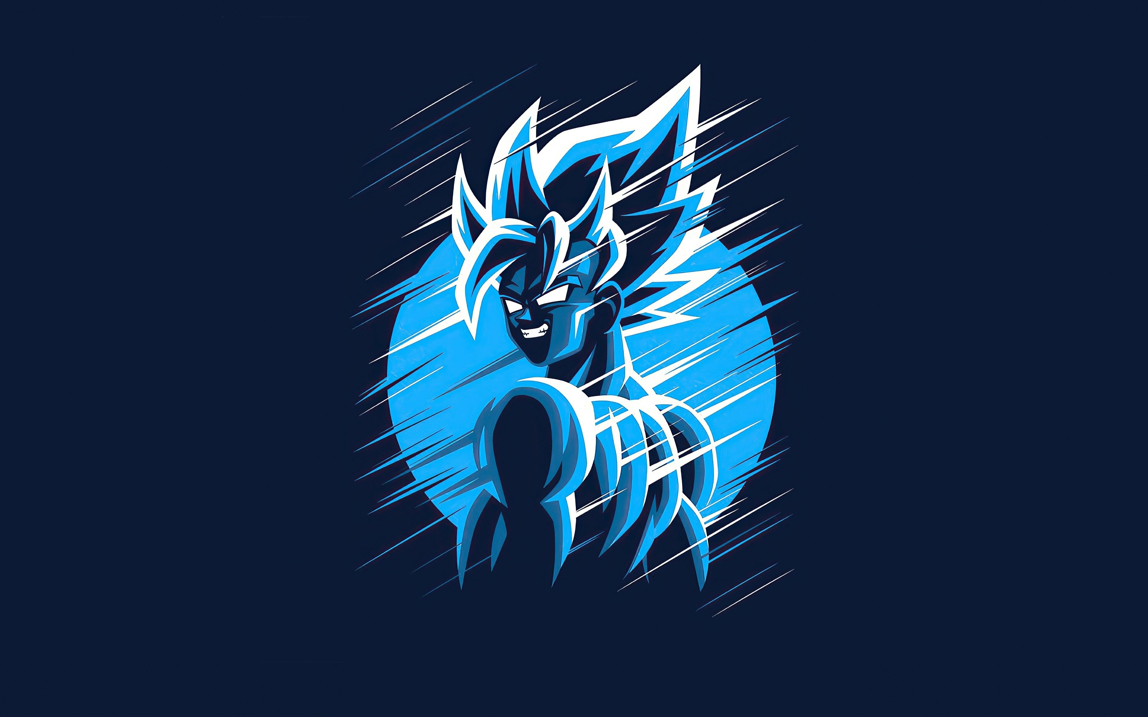 3840x2400 Download  wallpaper dragon ball z, minimal, goku, artwork, 4k, ultra HD 16: widescreen,  HD image, background, 25595, Desktop