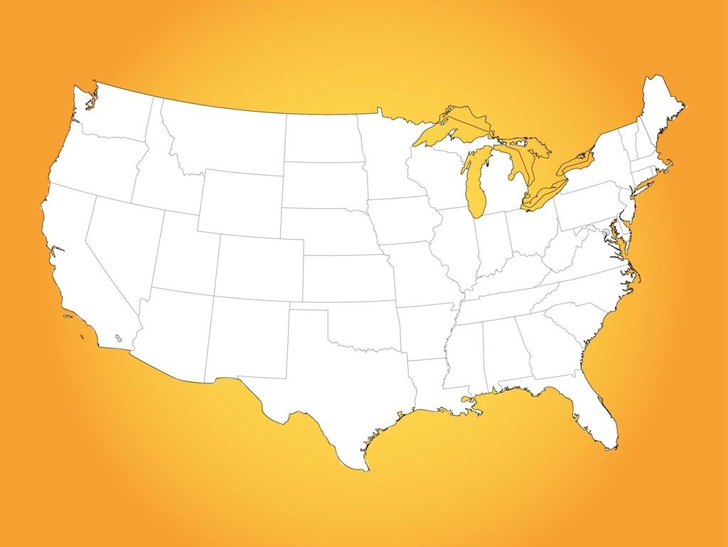 1030x770 Usa Map Vector Art & Graphics, Desktop