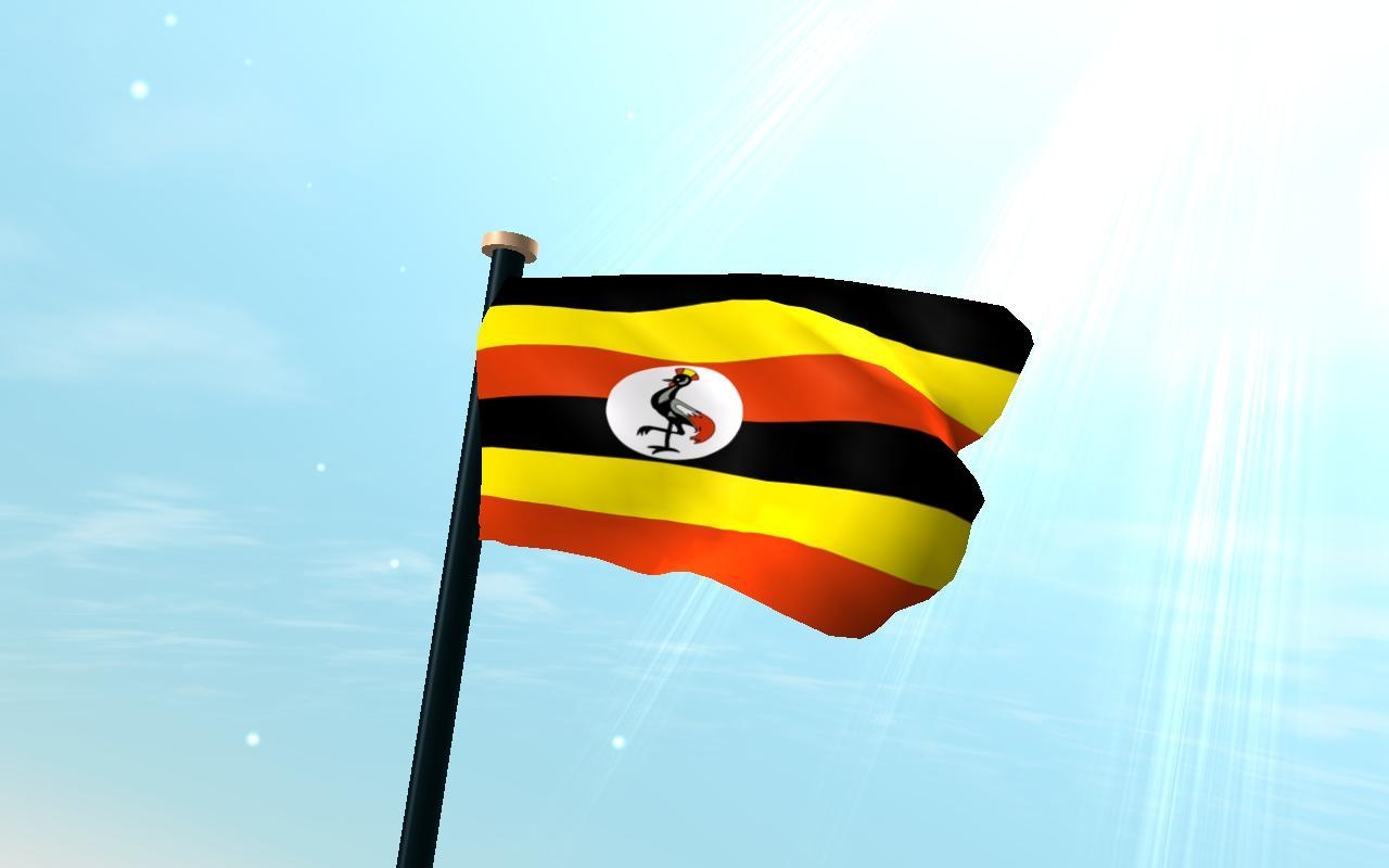 1280x800 Uganda Flag 3D Free for Android, Desktop