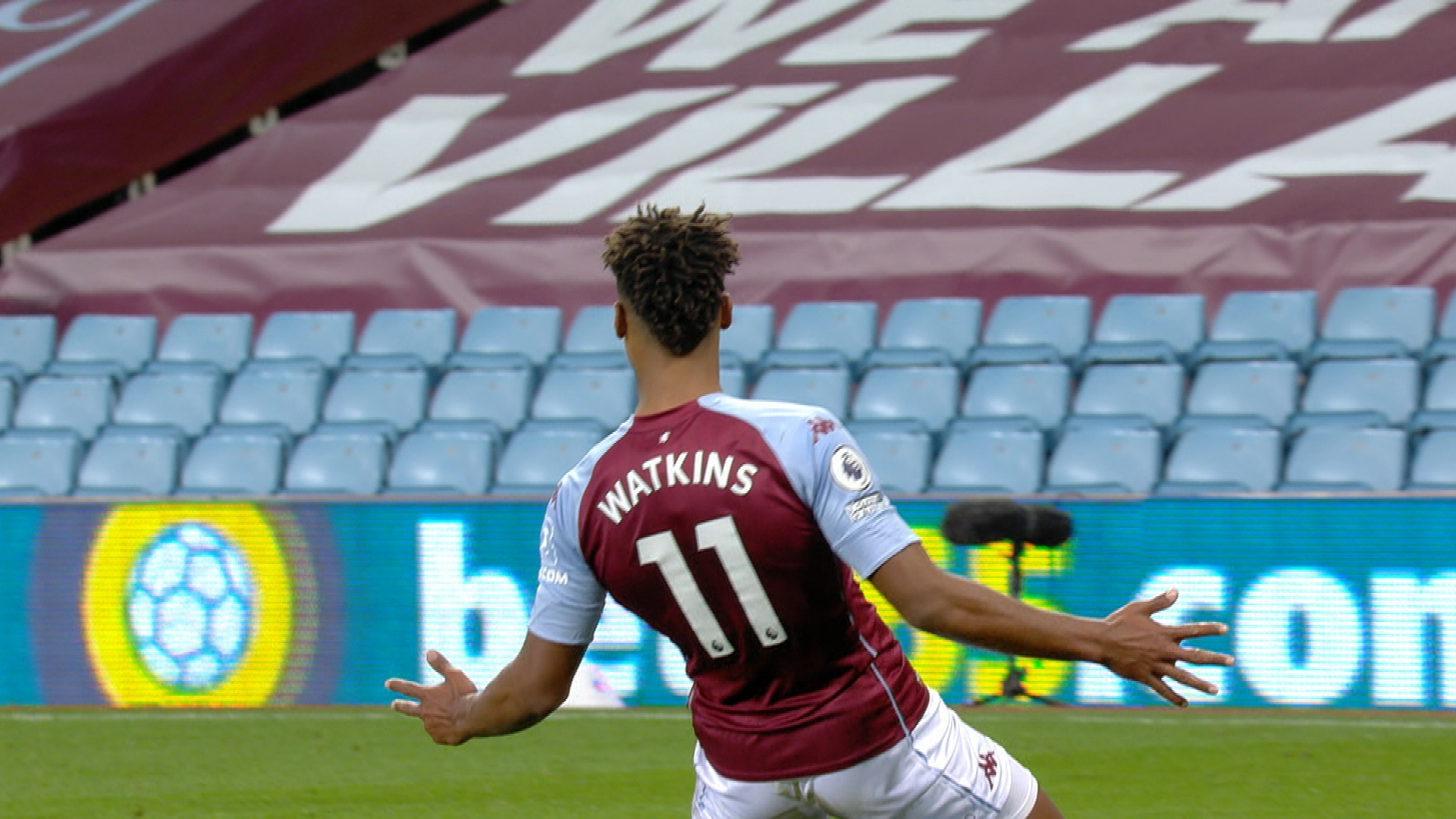 1920x1080 Ollie Watkins scores his, Aston Villa's second goal v. Liverpool, Desktop