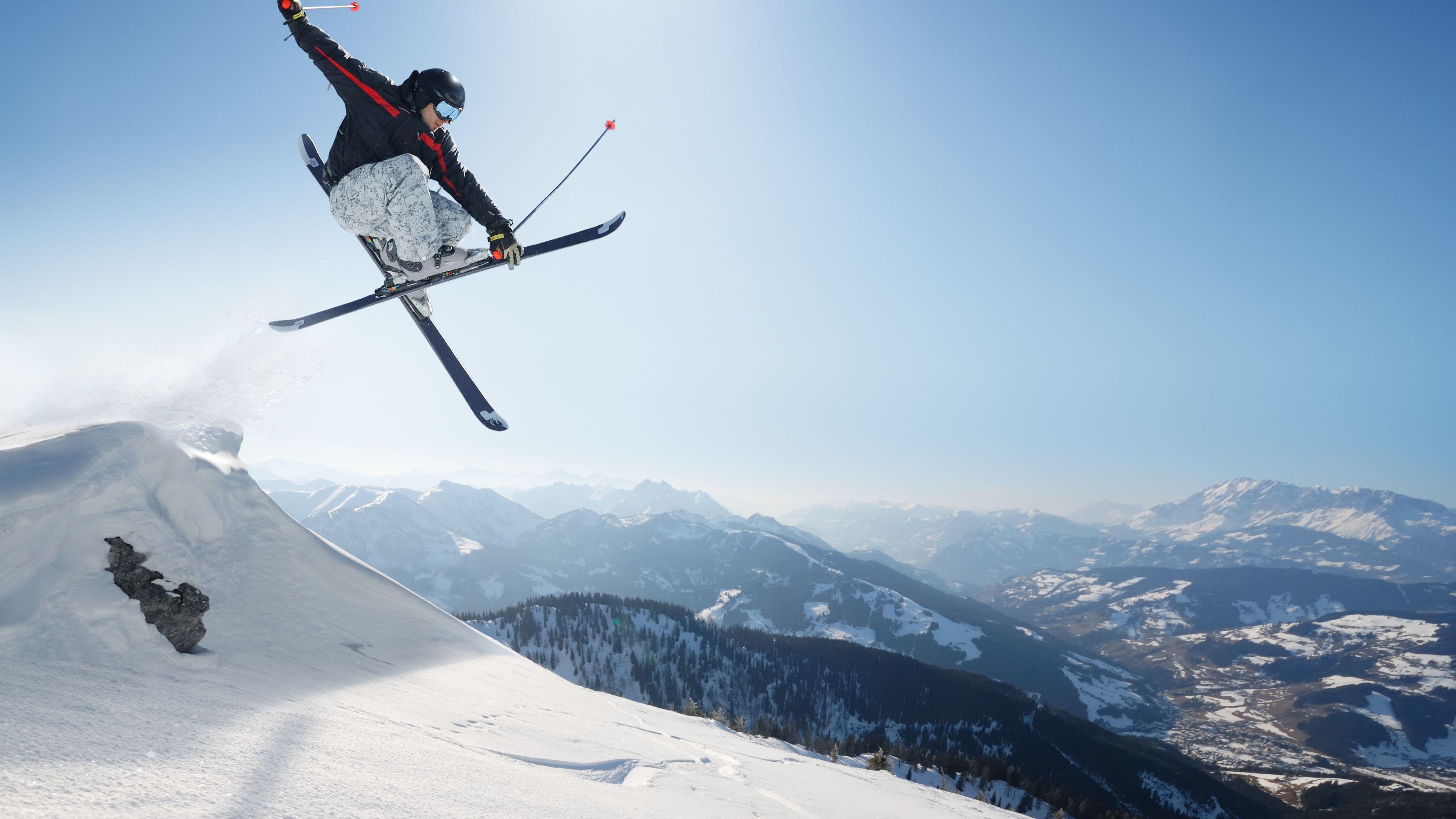 3840x2160 Skiing HD Wallpaper, Desktop