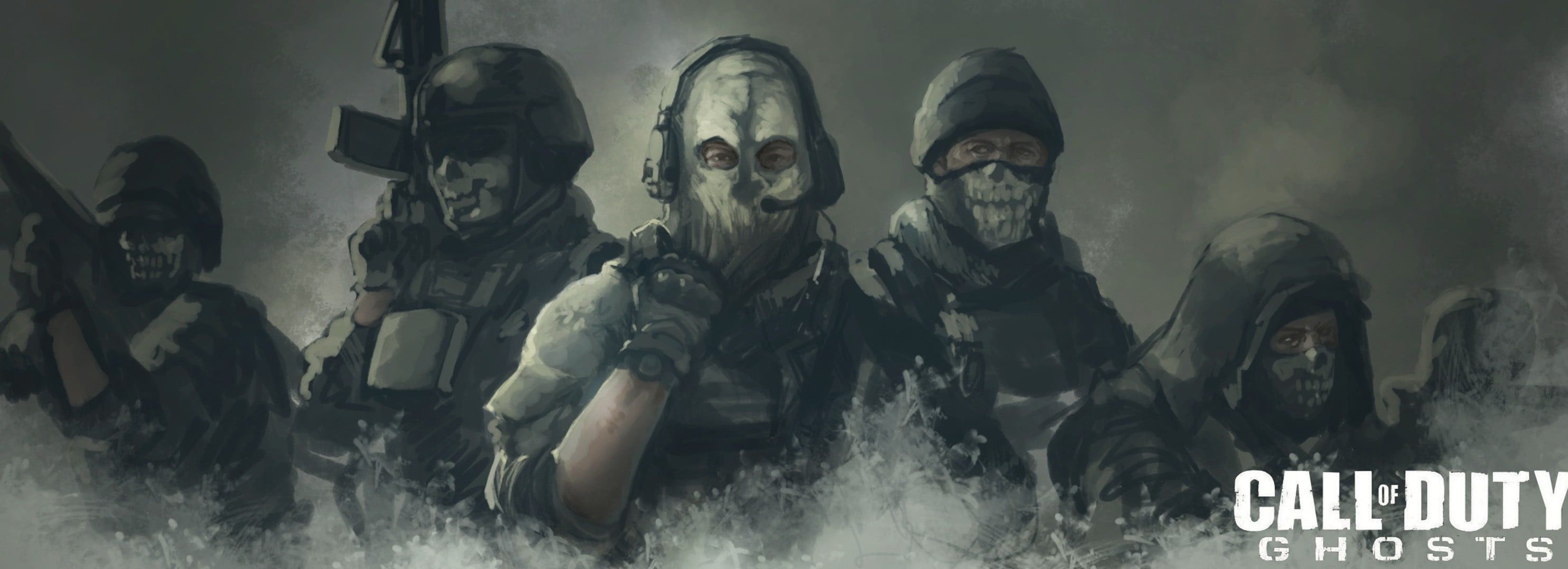 2980x1080 Mw2 Ghost Wallpaper, Dual Screen