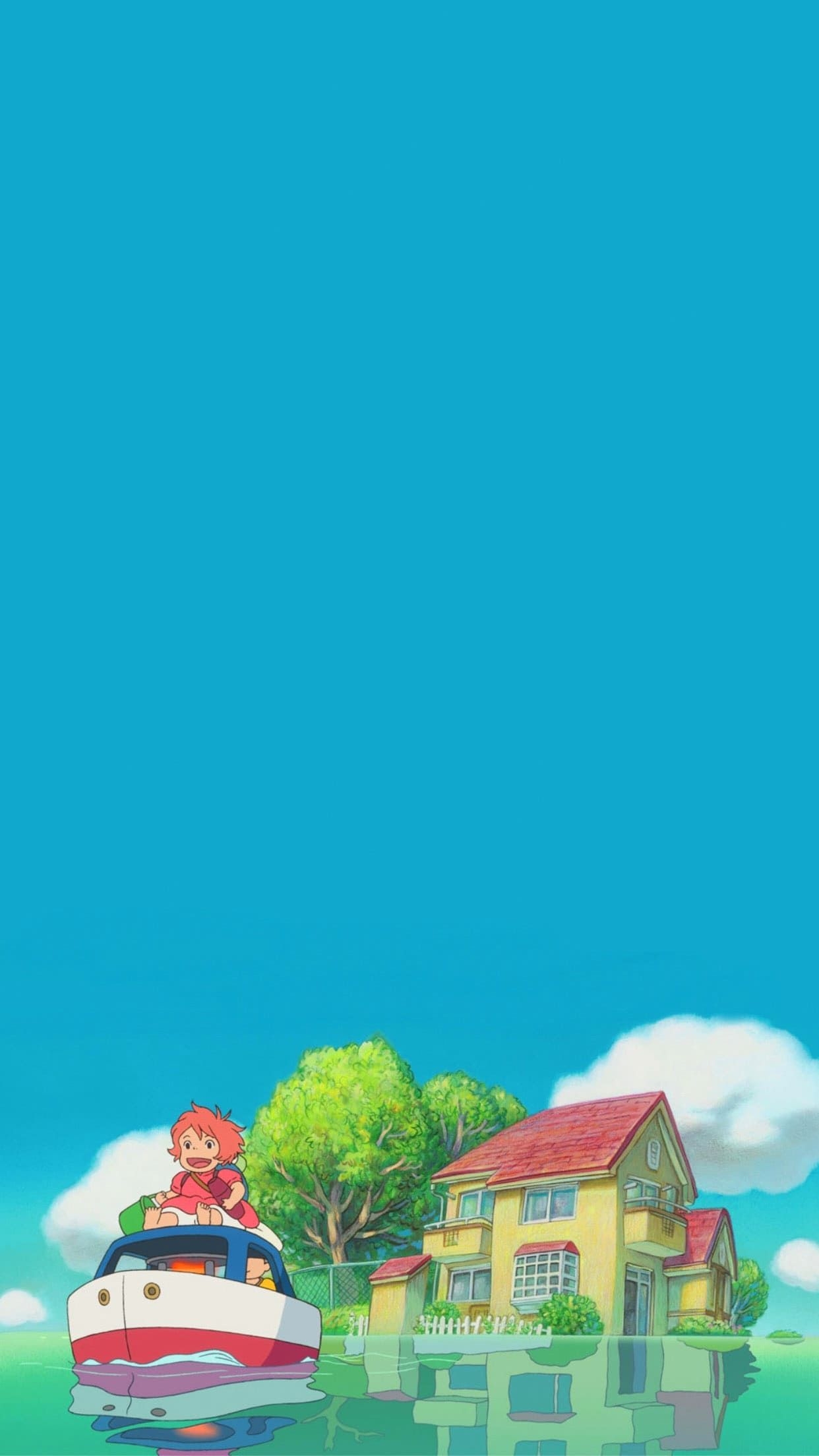 1250x2210 Ponyo Wallpaper. Studio ghibli background, Ponyo, Ghibli artwork, Phone