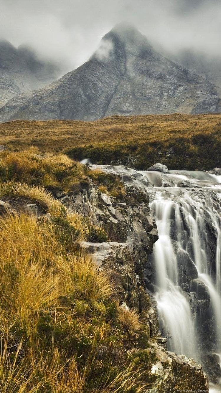 750x1340 Mist Scotland Highlands Isle Of Skye Scottish Wallpaper, Phone