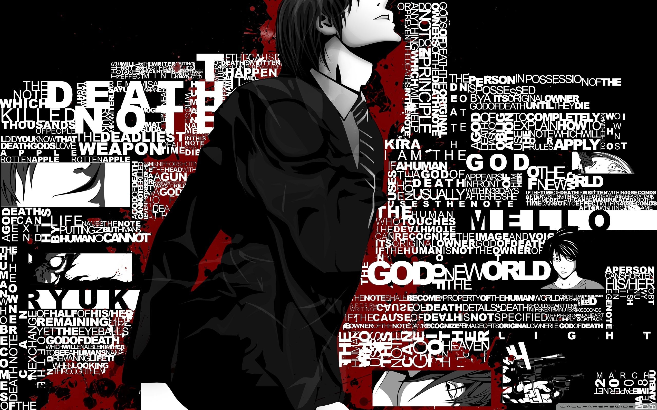 2560x1600 Free download Death Note Computer Wallpaper Desktop Background, Desktop