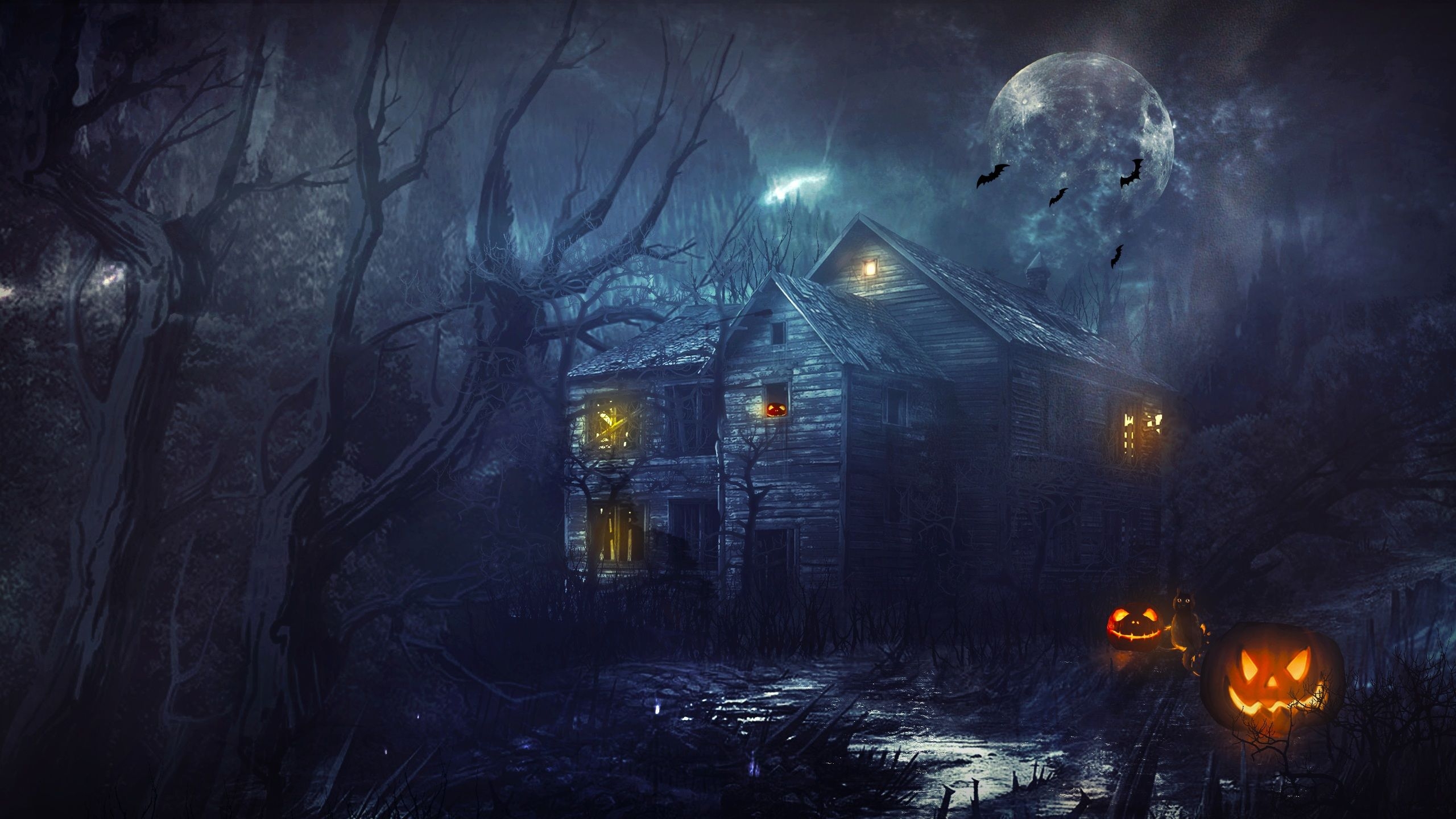 2560x1440 Halloween Wallpaper Full HD Free Download for Desktop Laptop PC, Desktop