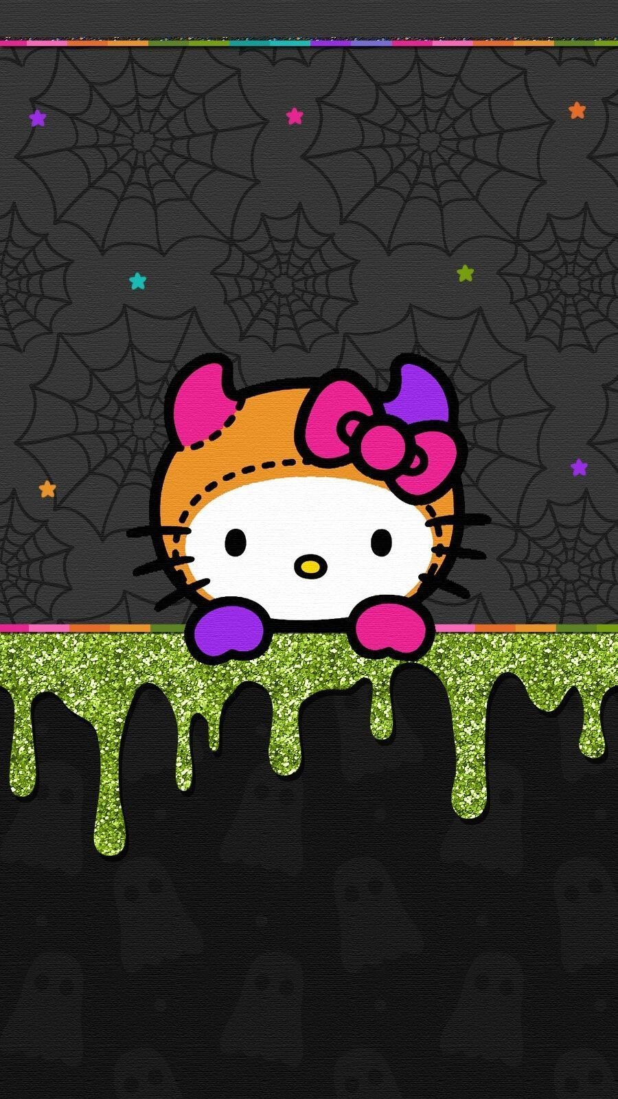 900x1600 Halloween Hello Kitty iPhone Wallpaper Free Halloween Hello Kitty iPhone Background, Phone