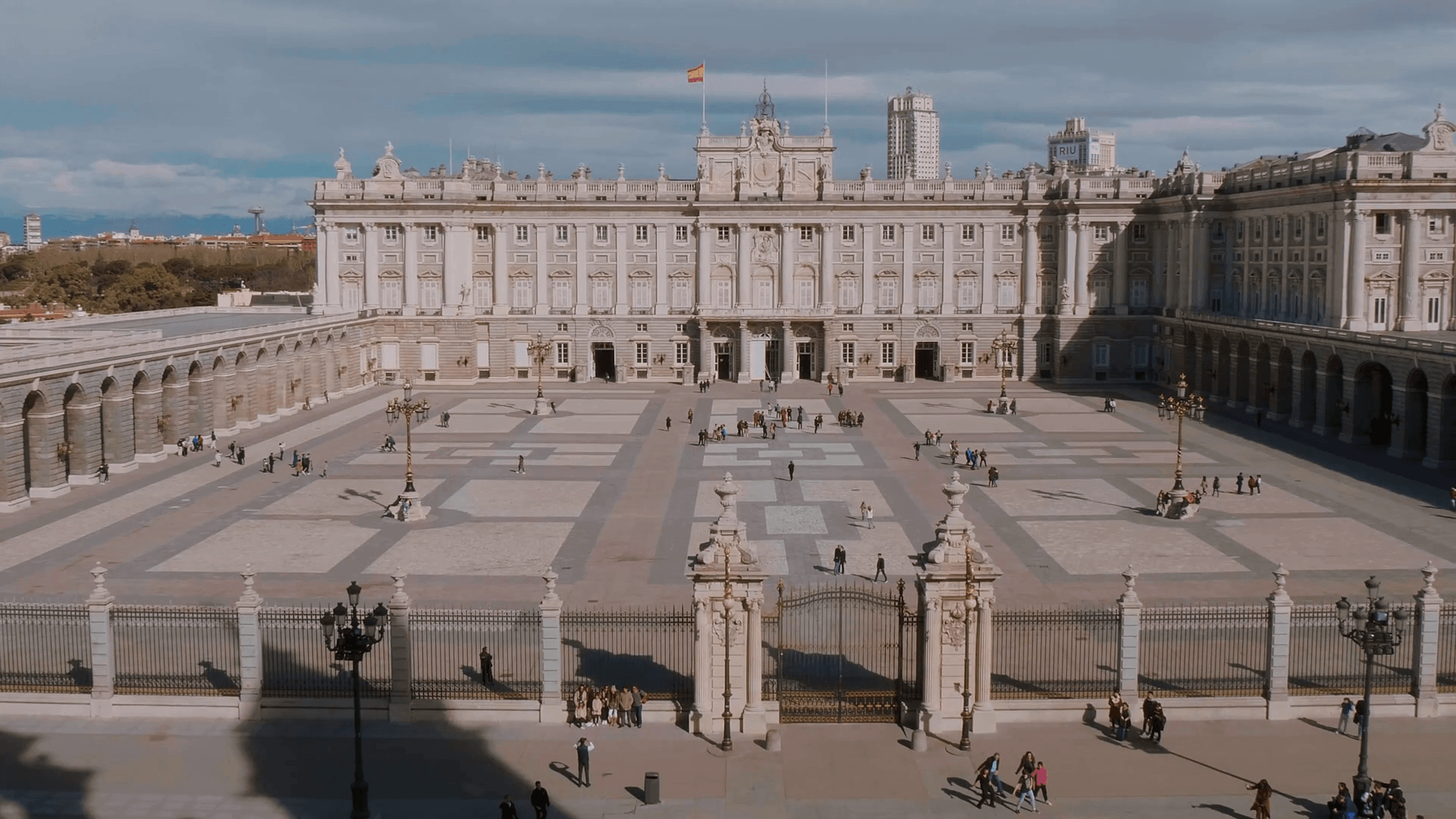 1920x1080 The Royal Palace in Madrid called Palacio Real Stock Video Footage, Desktop