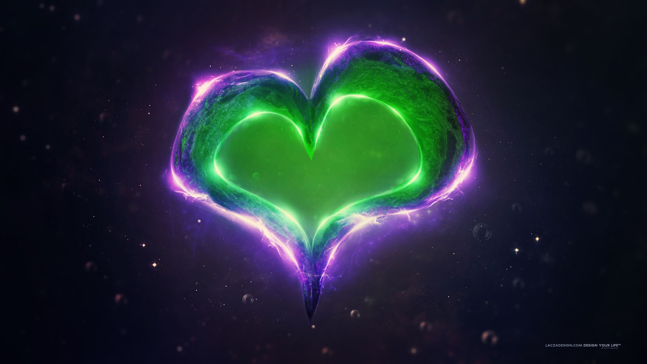 2560x1440 Green Purple Love Heart2701016926 Purple Wallpaper 4k, Desktop