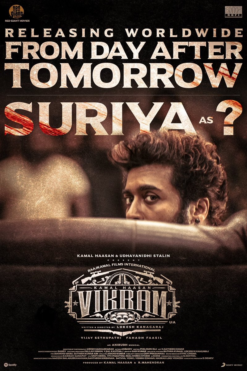 800x1200 Vikram: Lokesh Kanagaraj Shares Suriya's Intense First Look Poster From Kamal Haasan's Actioner, Phone
