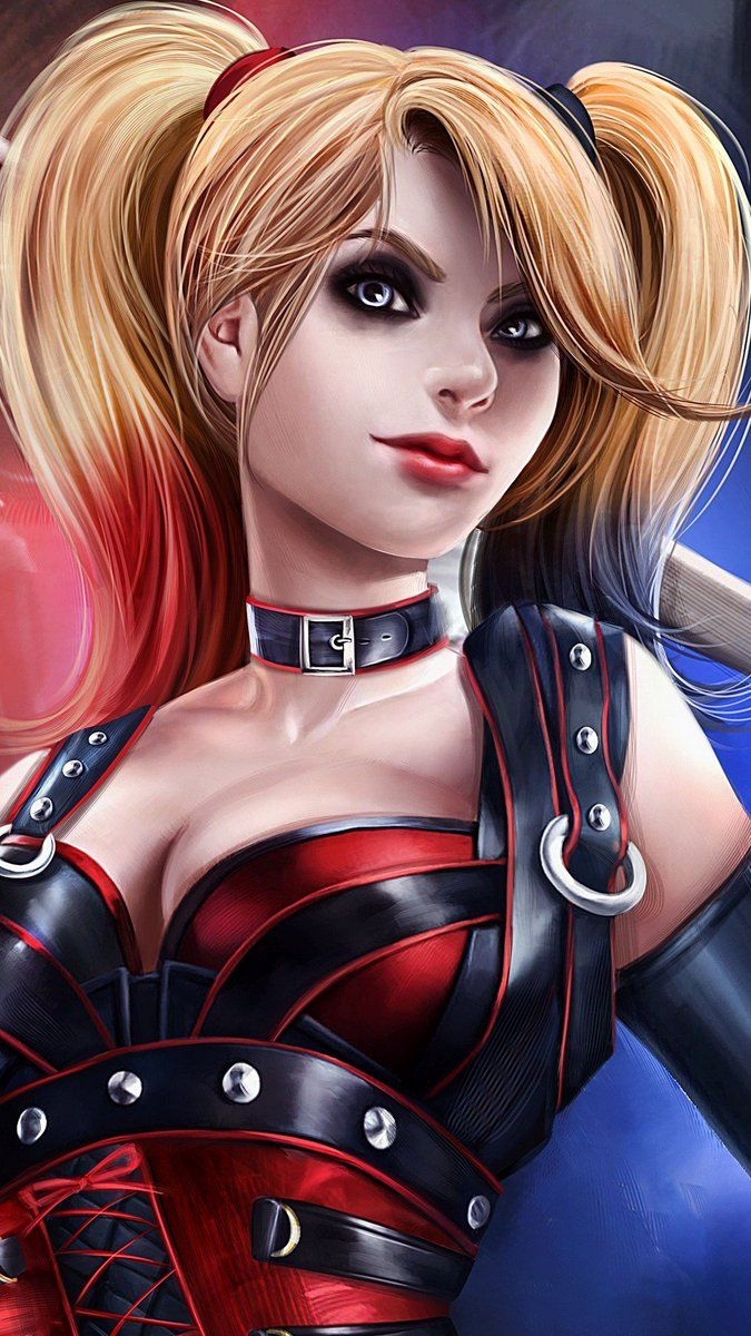 680x1200 Harley Quinn Anime Android Wallpaper & Background, Phone