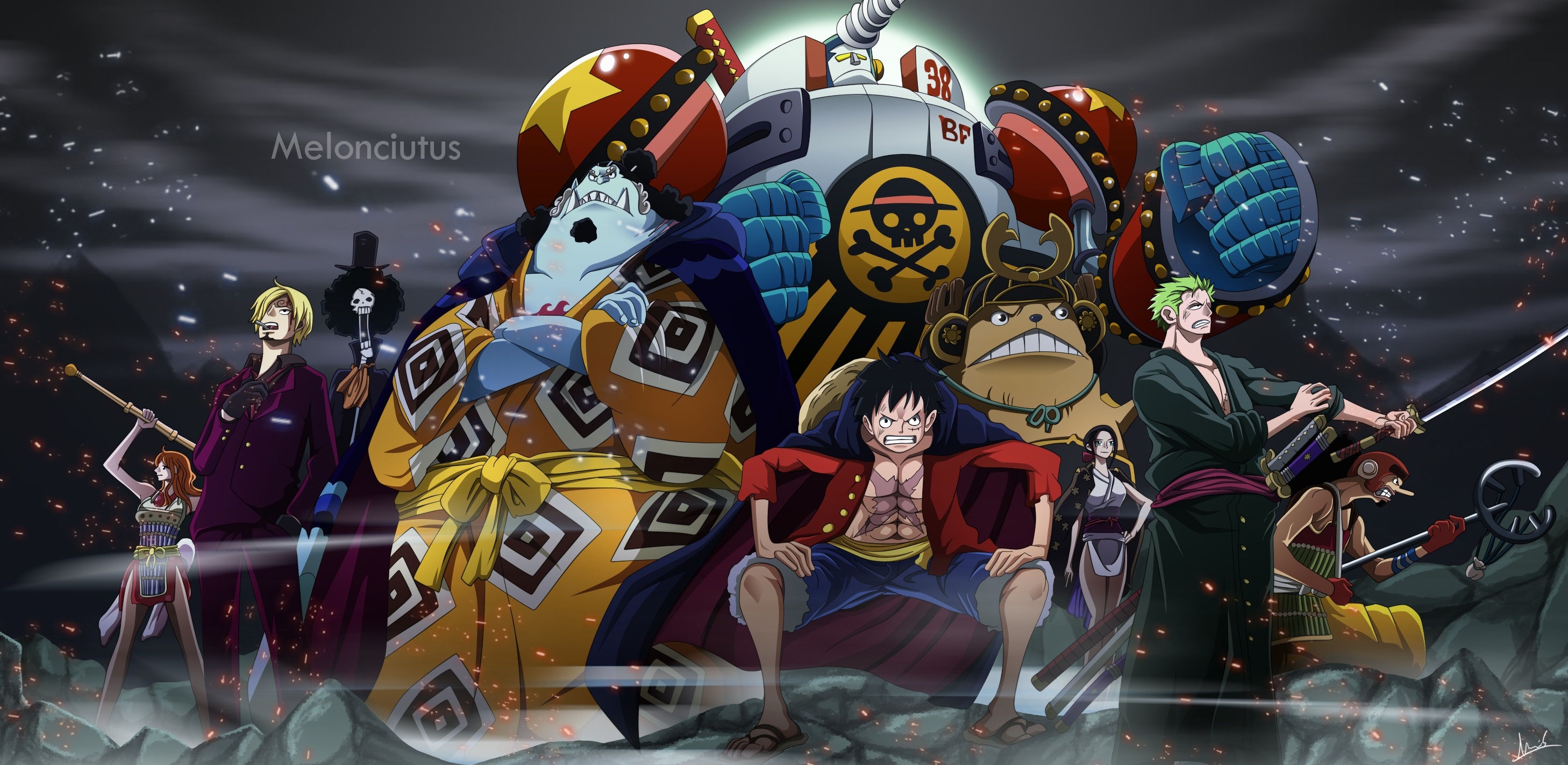 2920x1430 Anime One Piece HD Wallpaper, Dual Screen