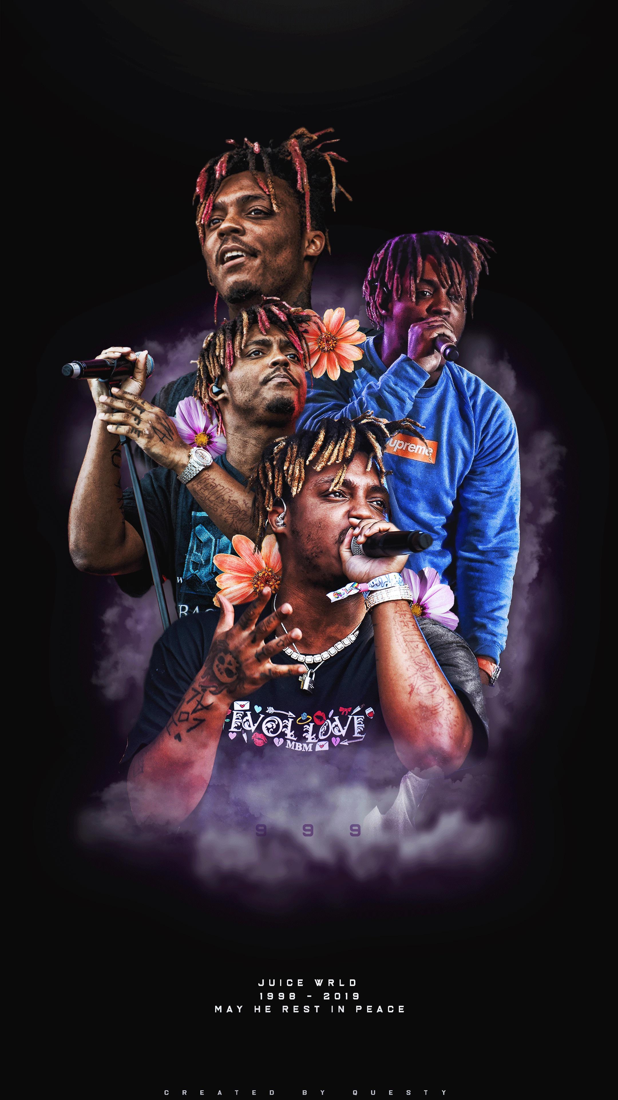 2160x3840 juice wrld wallpaper, Phone