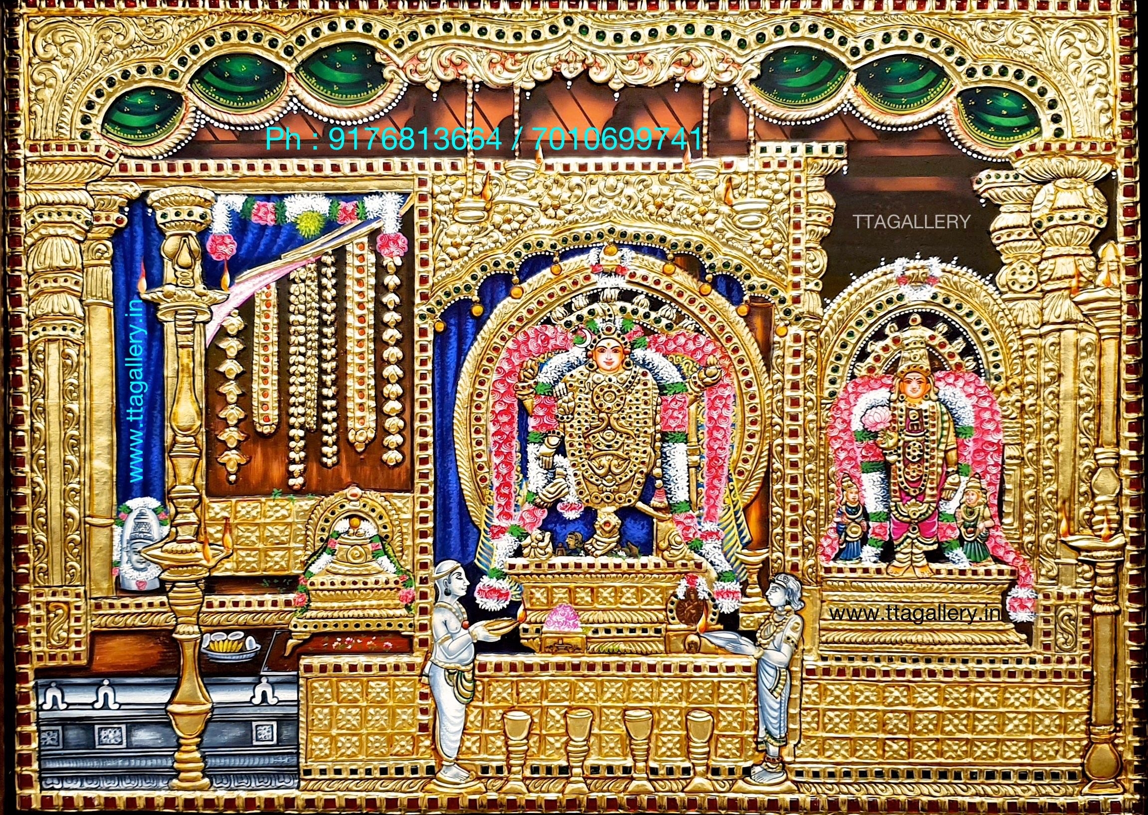 2310x1640 Chidambaram Natarajar Tanjore Painting. Tanjore painting, Mysore painting, Shiva art, Desktop