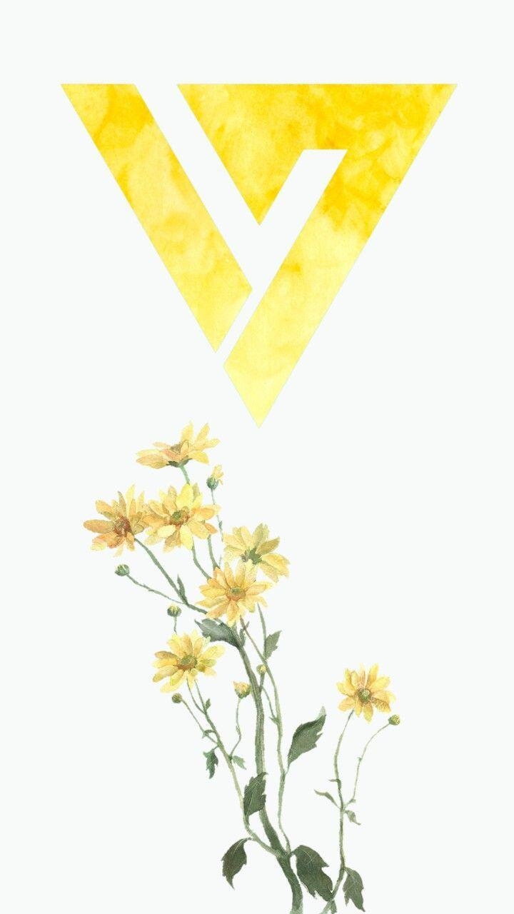 720x1280 manzae: More watercolor Seventeen logo, Phone