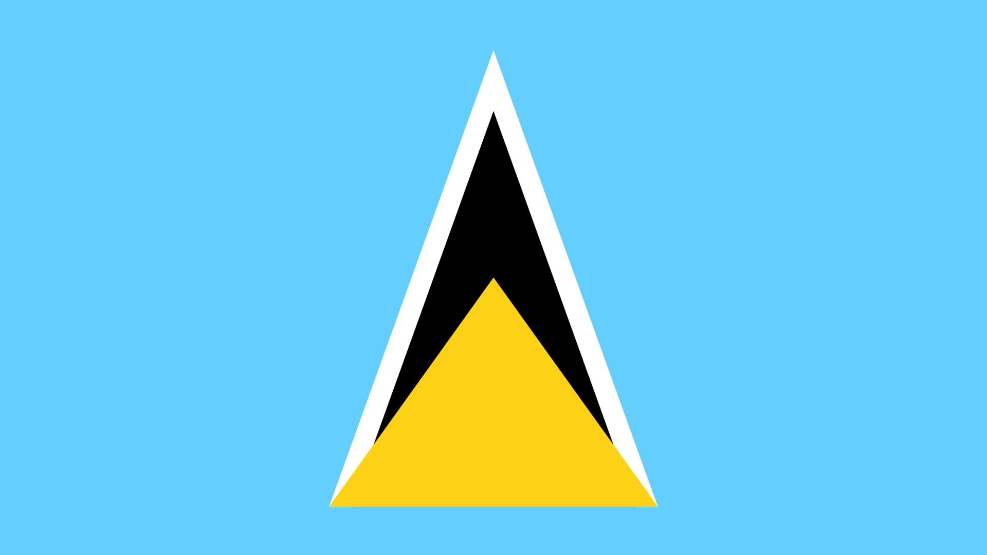 1920x1080 Saint Lucia Flag, High Definition, High Quality, Widescreen, Desktop