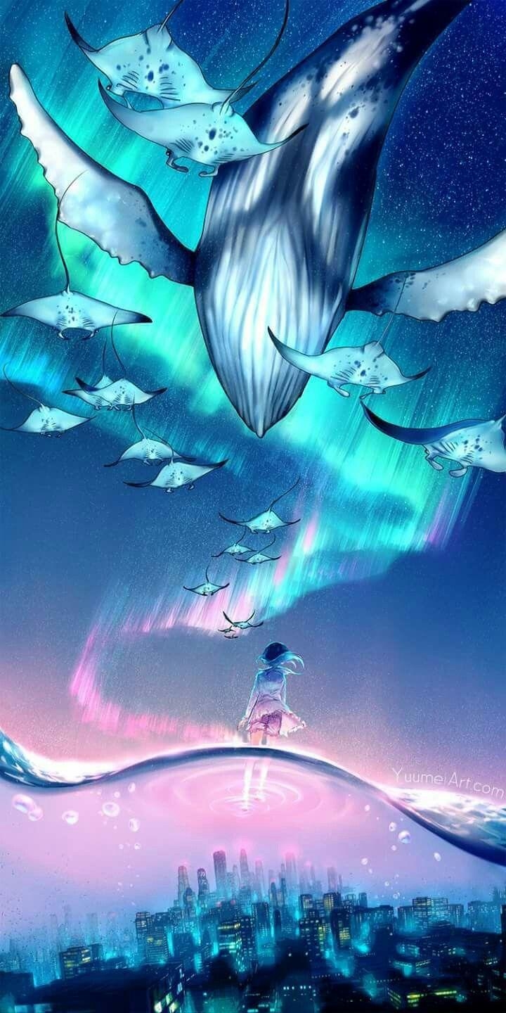 720x1440 Drawn Whale sky wallpaper 14 X 1440, Phone