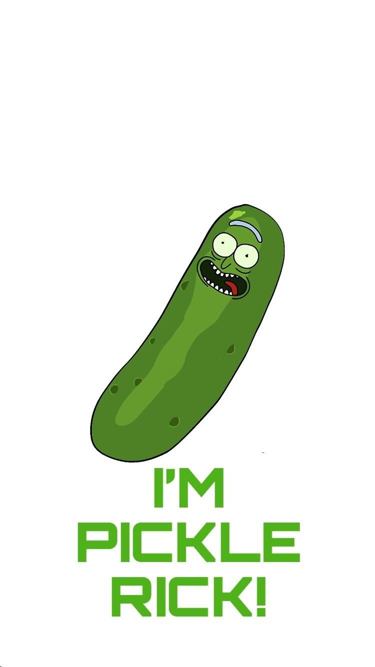 750x1340 Simple pickle rick wallpaper I made on my phone, Phone