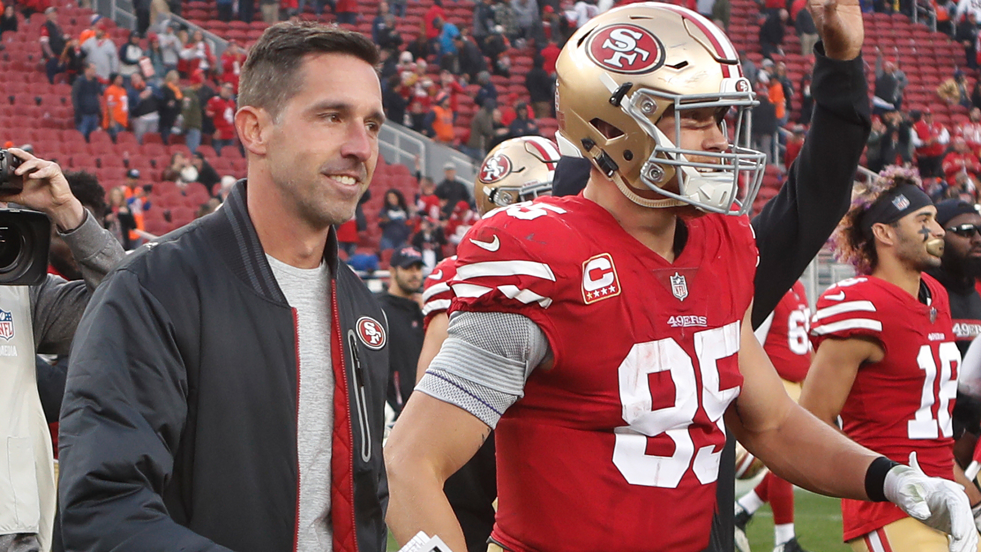 1920x1080 Kyle Shanahan apologizes to George Kittle for falling shy, Desktop