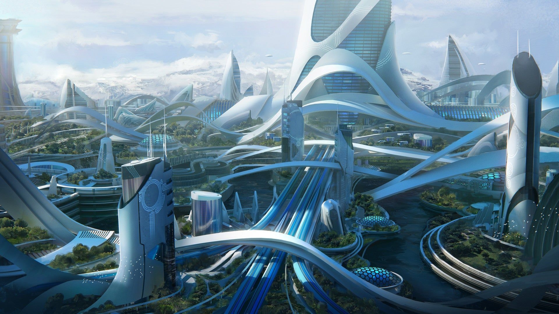 1920x1080 Advanced Solarpunk City, solarpunkreddit.com, Desktop