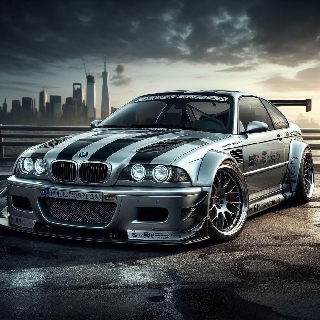 1030x1030 I asked AI to remake the NFS MW 05 BMW E46 M3 GTR and its actually sick, kinda want to make it in unbound, Phone