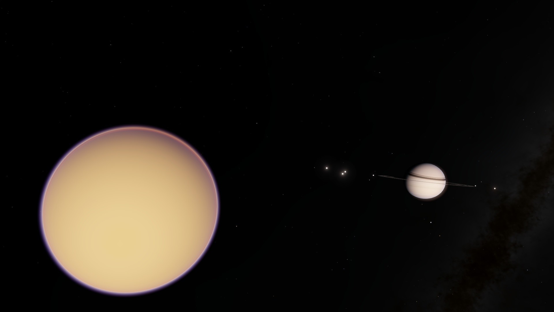 1920x1080 space, Space Engine, Planet, Saturn, Titan Wallpaper HD / Desktop and Mobile Background, Desktop