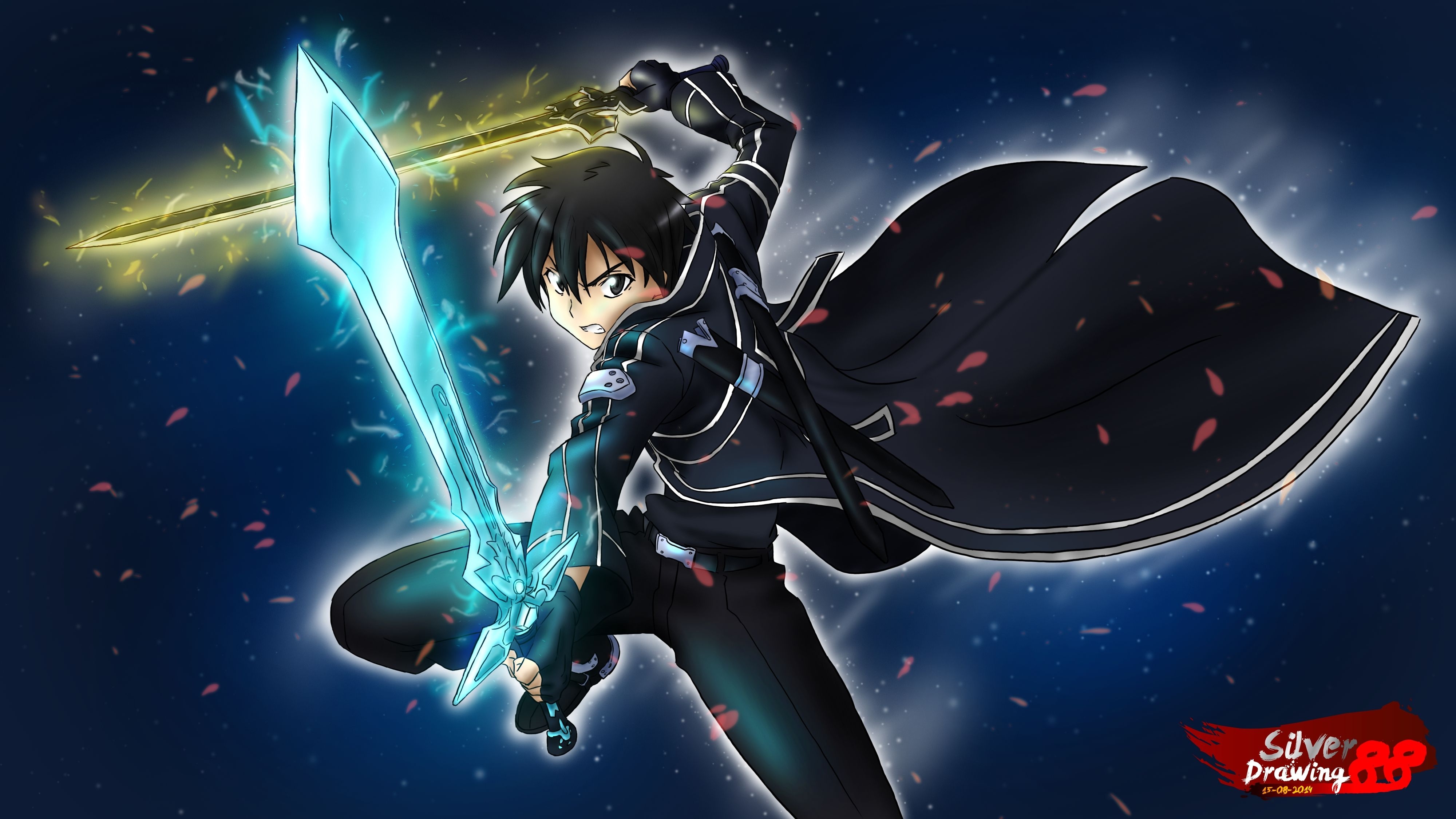 4000x2250 Kirito Sword Art Online Anime Wallpaper, Desktop