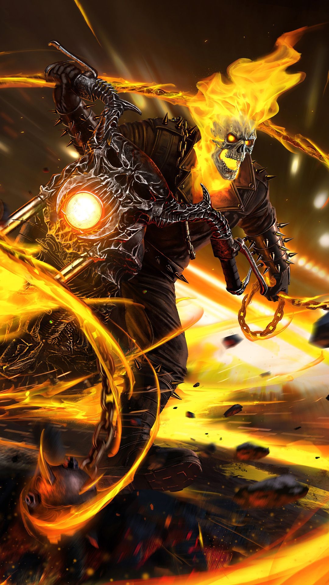 1080x1920 Ghost Rider Wallpaper 4k, Phone