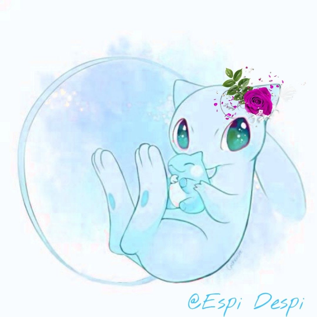1080x1080 Shiny mew ♥️. Mew and mewtwo, Shiny mew, Shiny pokemon, Phone