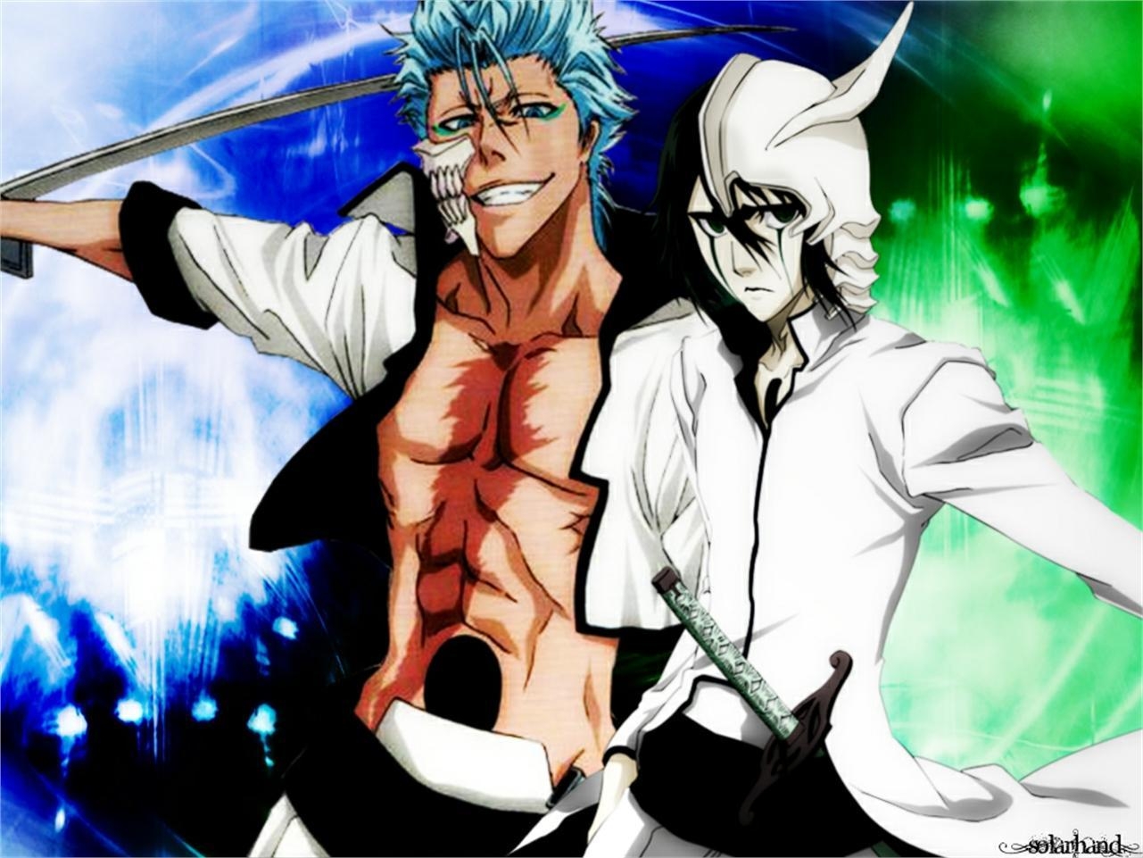 1290x970 Grimmjow Jaegerjaquez Anime Bleach Ulquiorra Cifer HD Wallpaper, Desktop