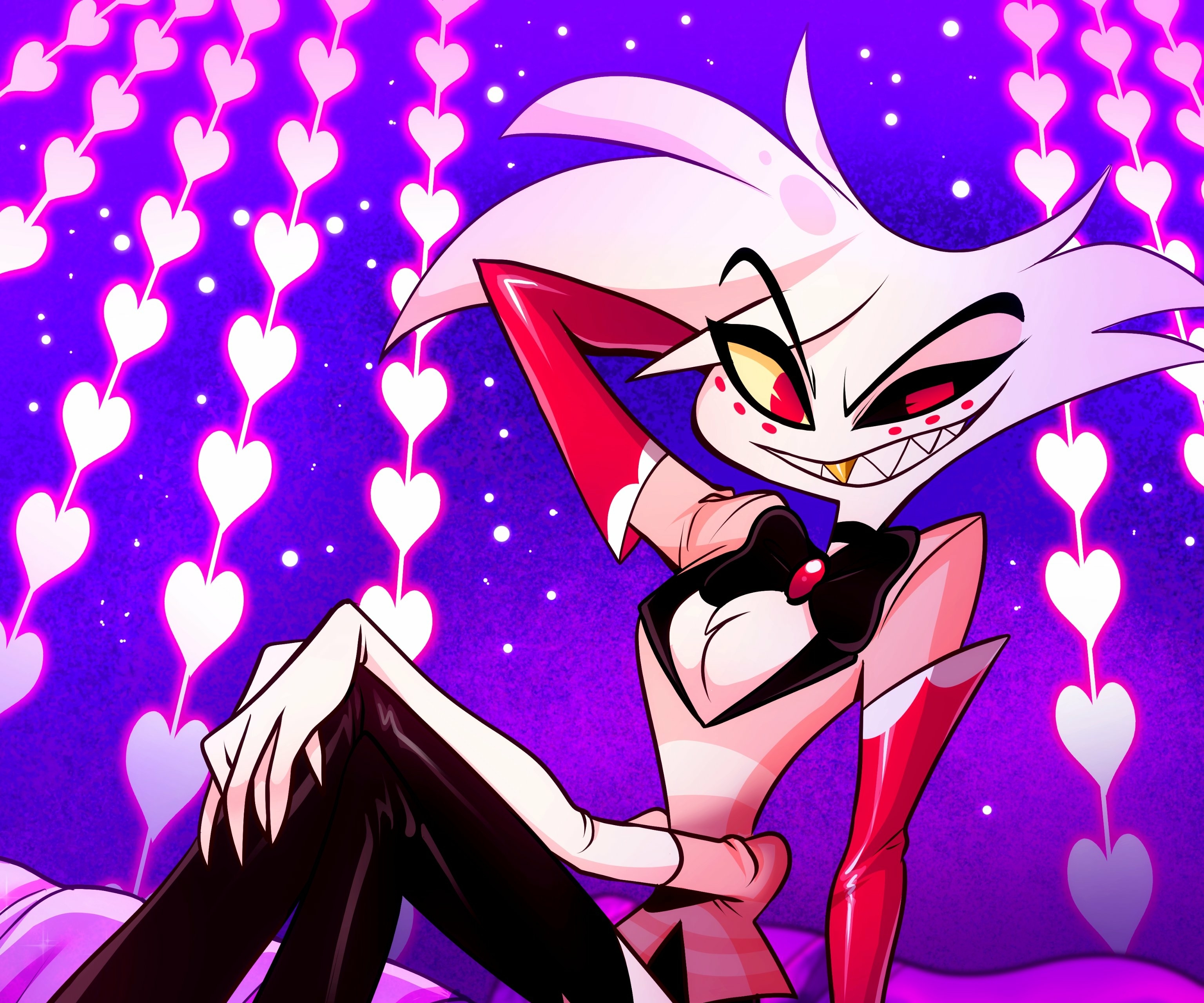 3080x2560 Angel Dust (Hazbin Hotel) HD Wallpaper and Background, Desktop