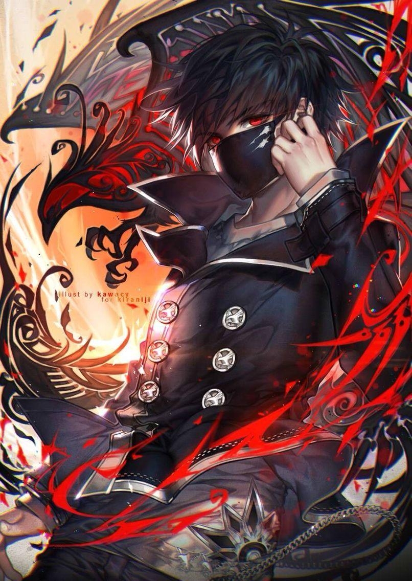 810x1140 Dark Red Anime Boys Wallpaper Free Dark Red Anime Boys, Phone