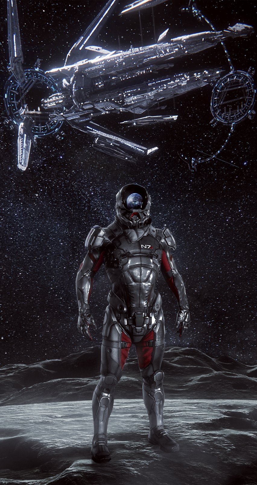 860x1610 Mass Effect iPhone Wallpaper, Phone