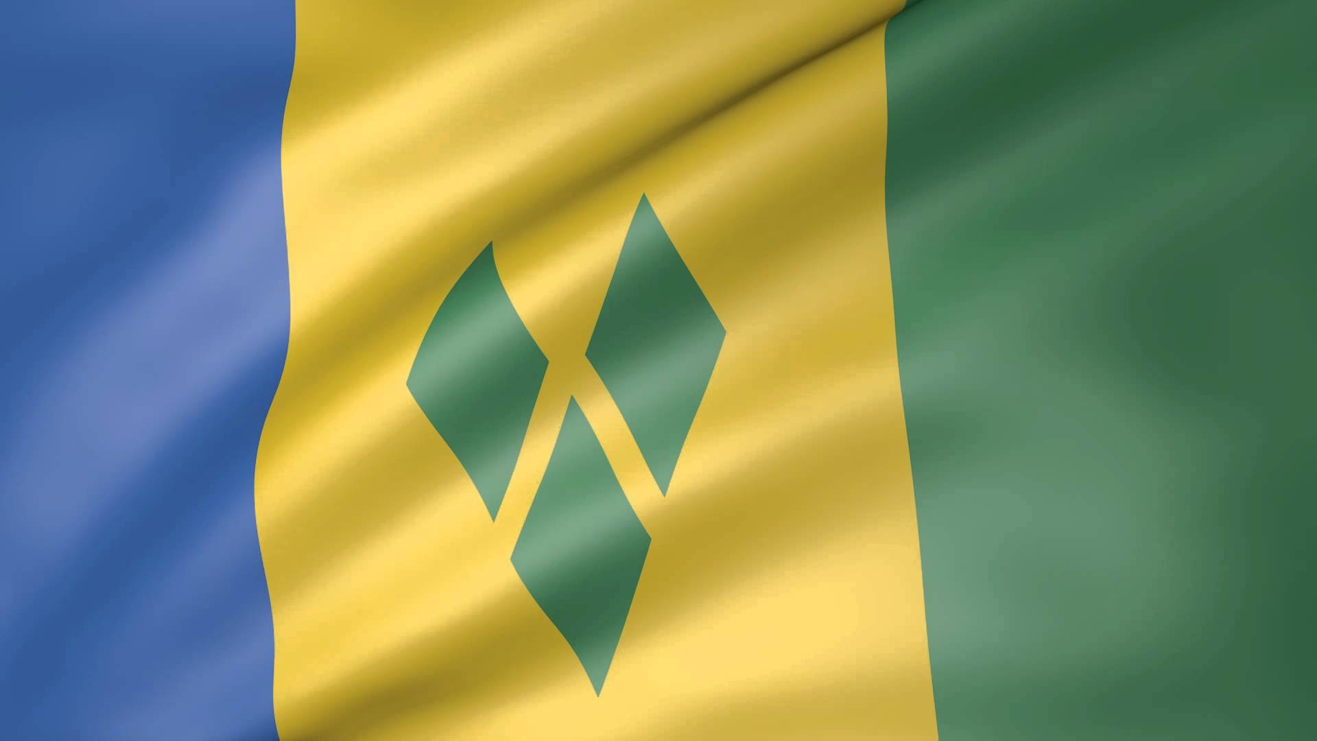 1920x1080 St Vincent and the Grenadines Animated Flag, Desktop