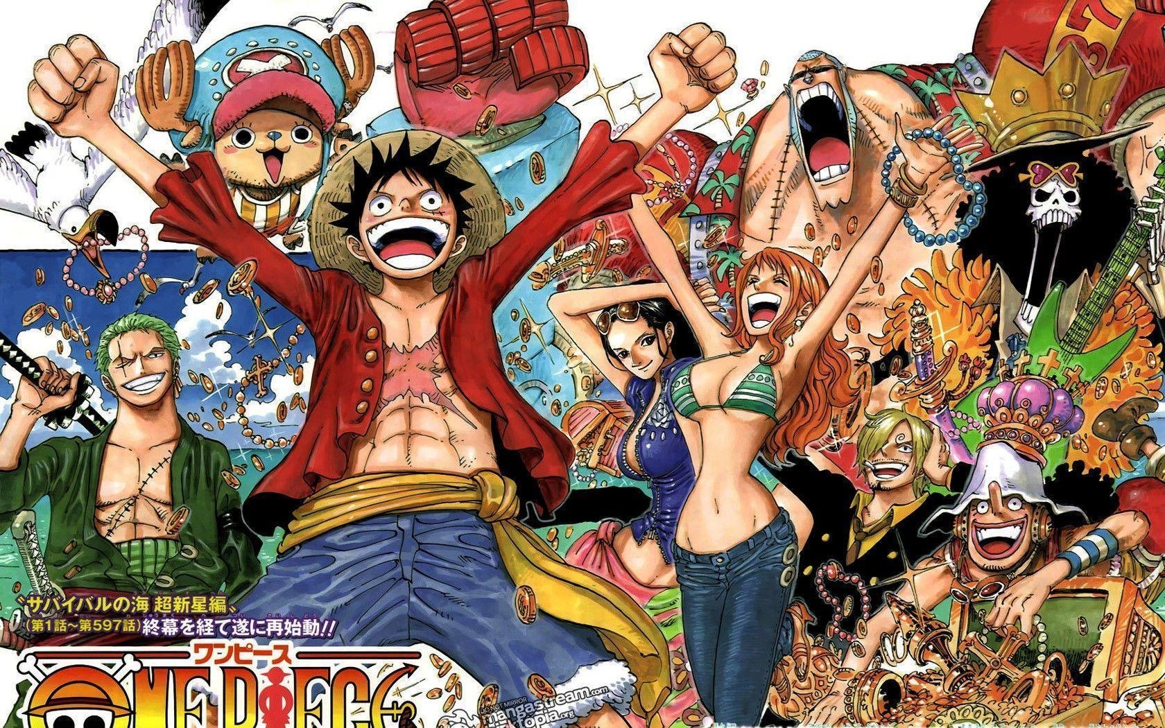 1680x1050 One Piece, Monkey D. Luffy, Tony Tony Chopper, Sanji, Roronoa Zoro, Desktop